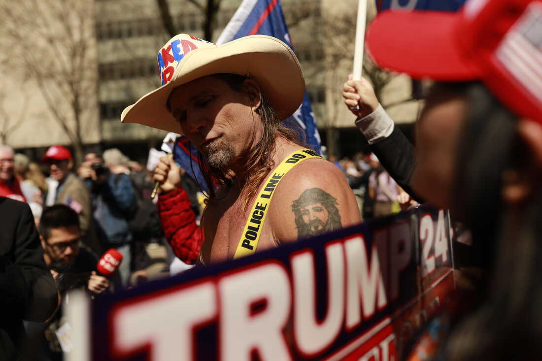 Photos: See how the Trump indictment day unfolded : The Picture Show : NPR