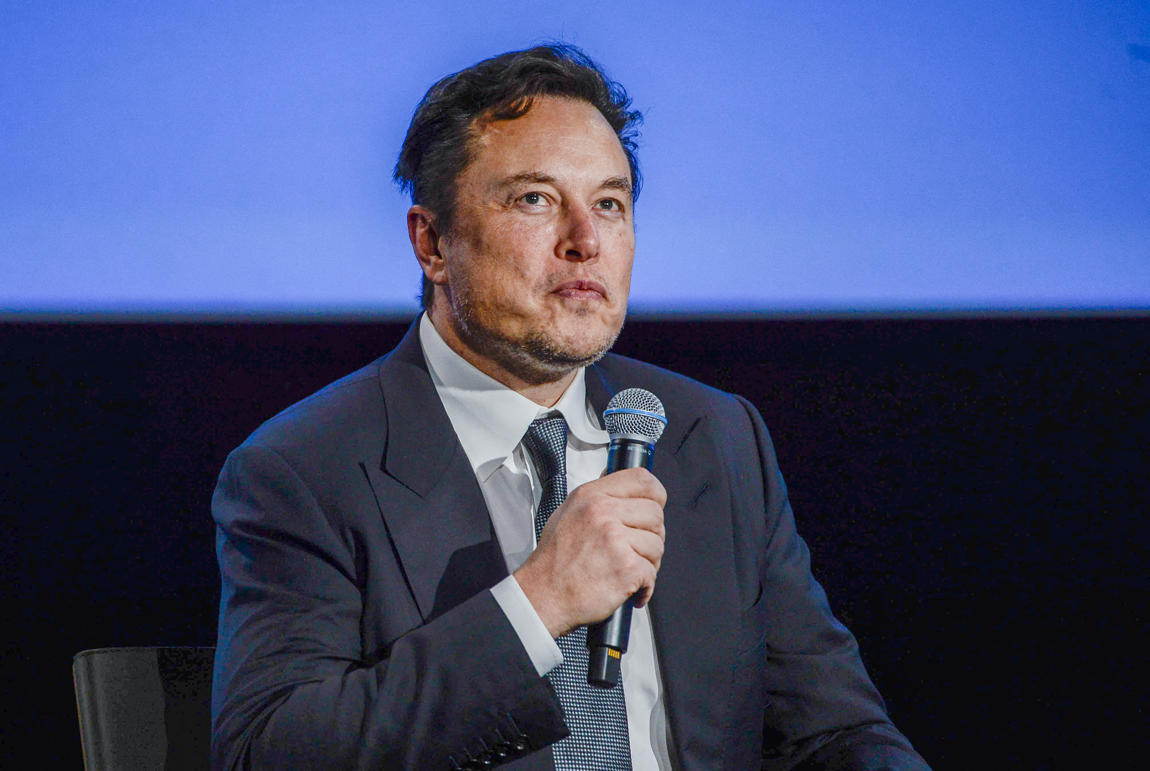 Twitter CEO Elon Musk, pictured here in August 2022, placed a &quot;state-affiliated media&quot; label on NPR's Twitter account, leading to widespread criticism. (NTB/AFP via Getty Images)