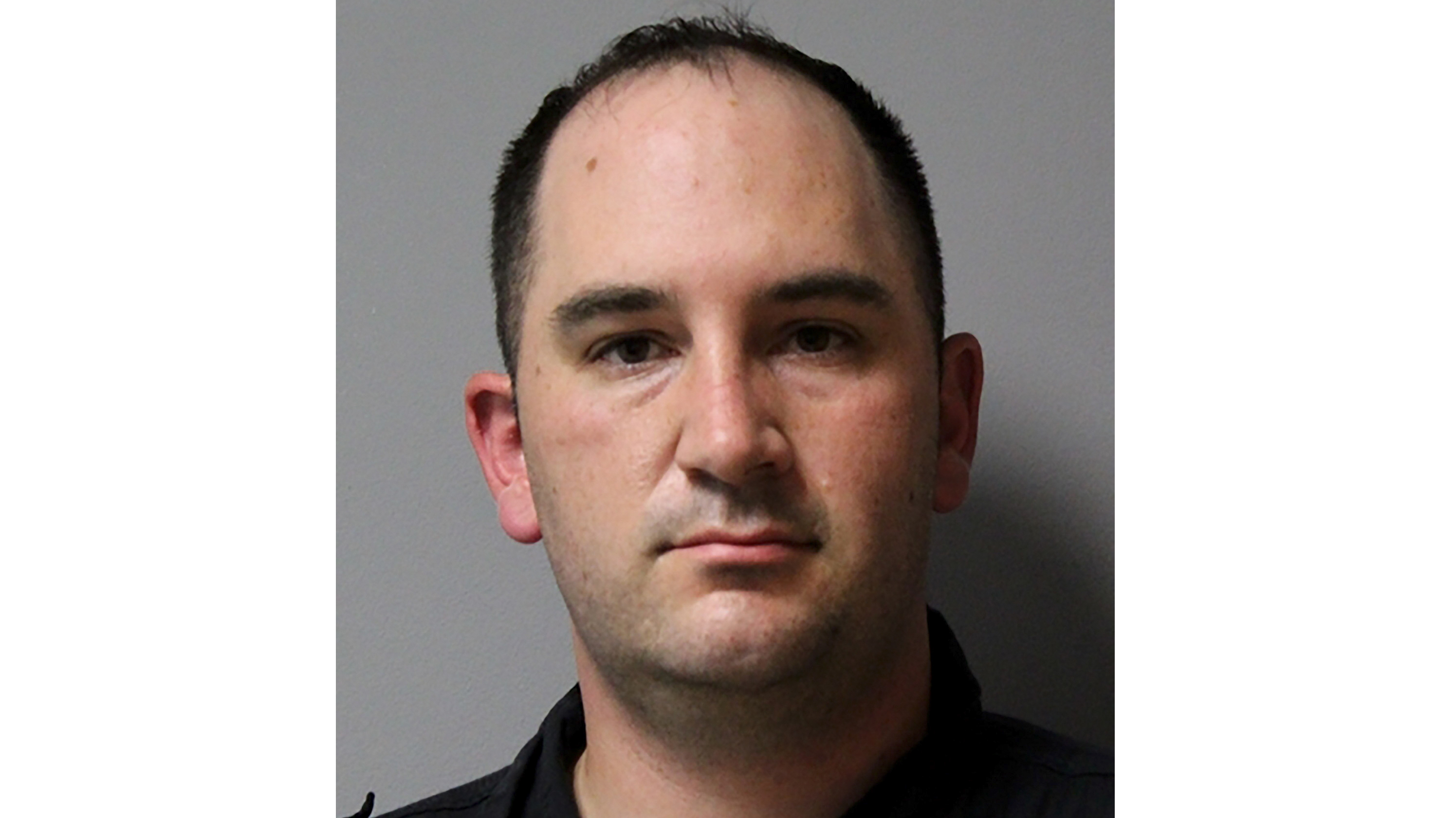 This booking photo provided by the Austin, Texas, Police Department shows U.S. Army Sgt. Daniel Perry. Perry was convicted of murder for fatally shooting an armed protester in 2020, a Texas jury ruled Friday.