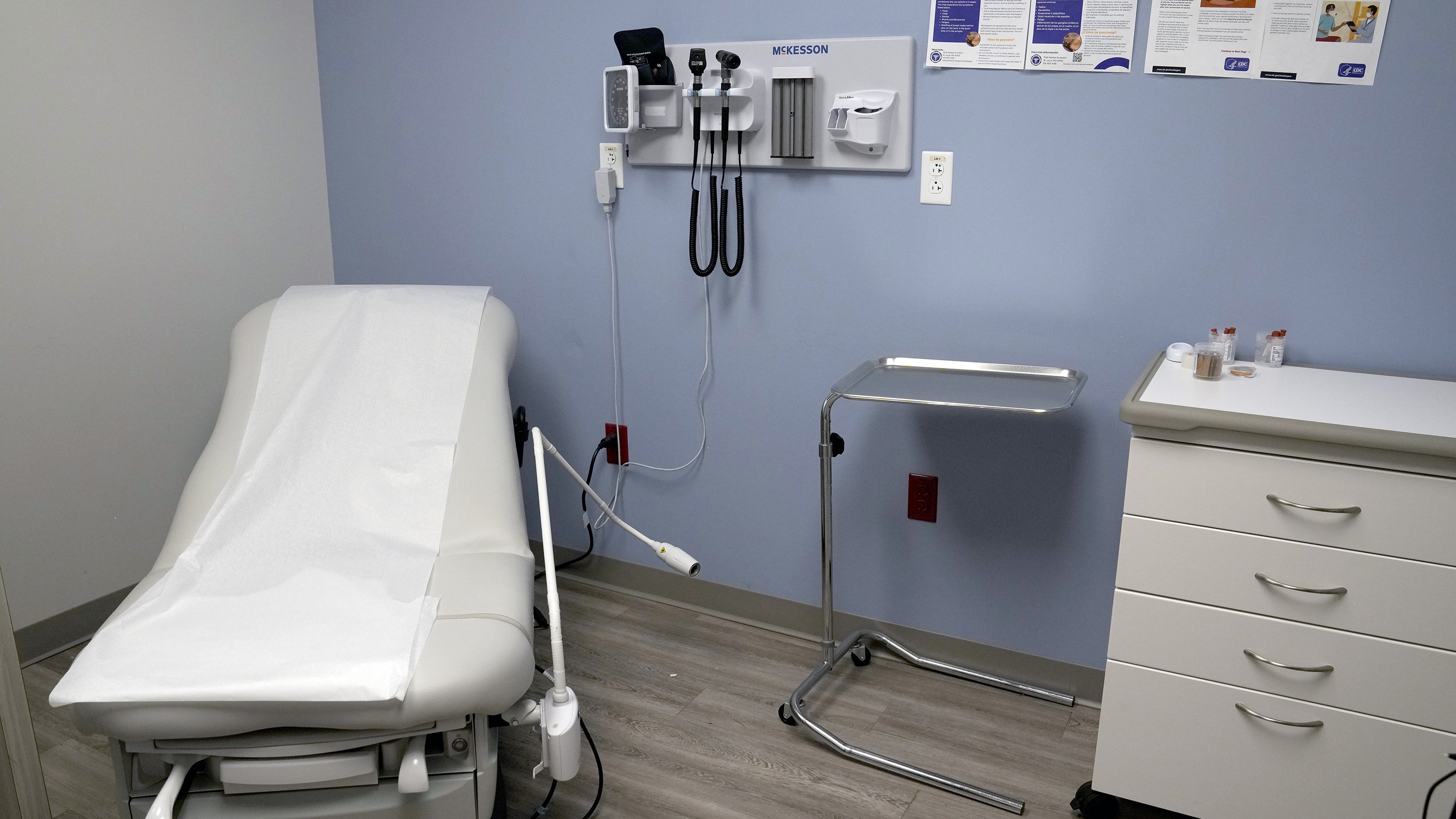 An exam room is seen inside Planned Parenthood Friday, March 10, 2023, in Fairview Heights, Ill.