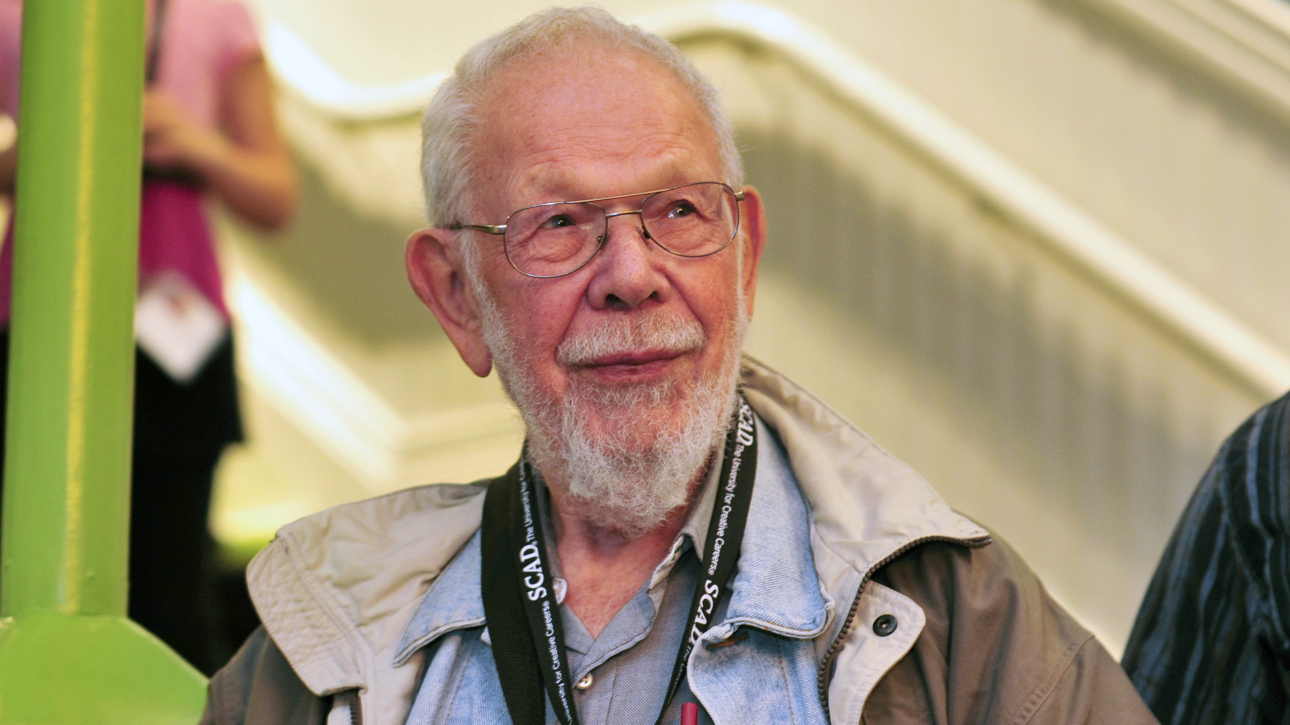 Mad Magazine cartoonist Al Jaffee attends an event to honor veteran contributors to the magazine at the Savannah College of Art and Design and the National Cartoonists Society on Oct. 11, 2011, in Savannah, Ga. Jaffee died Monday at the age of 102.