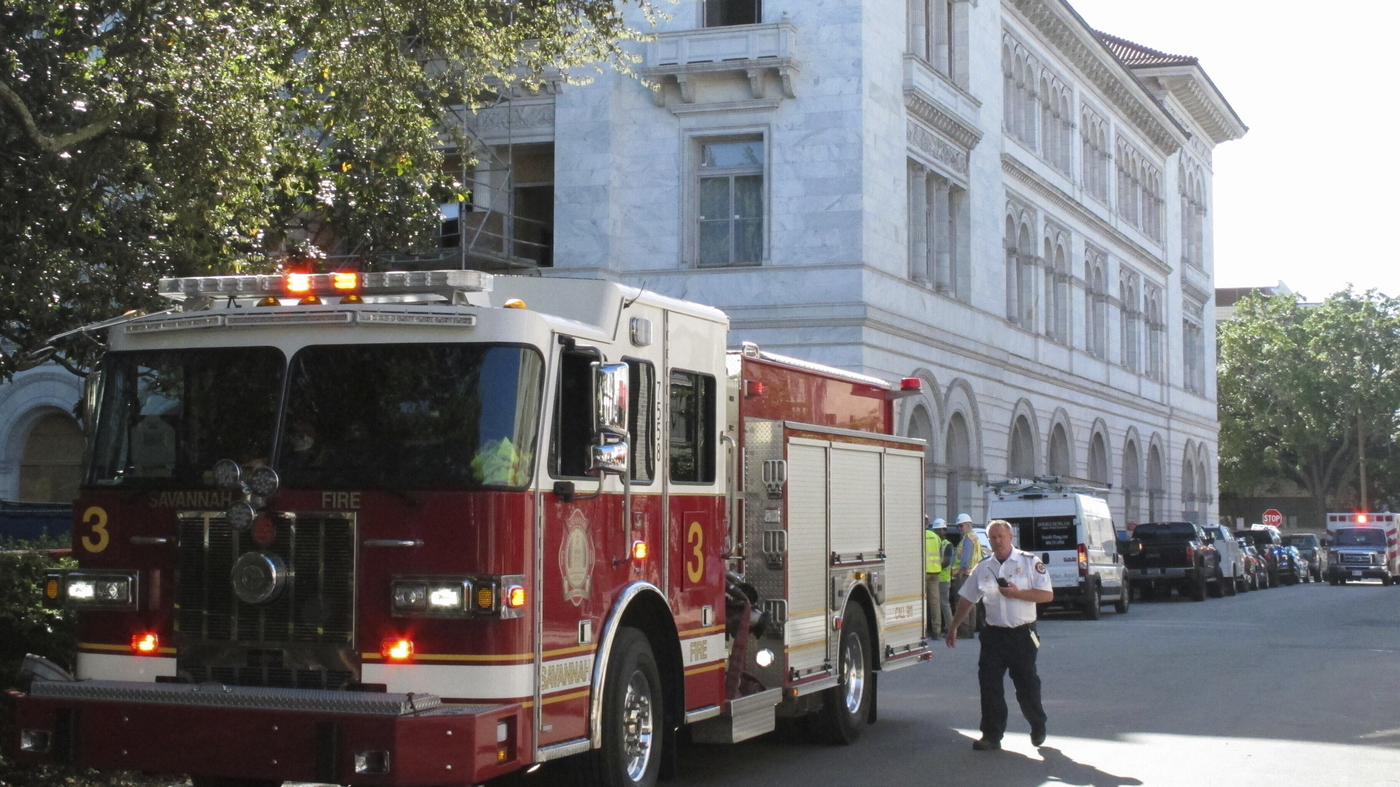 Part of Savannah's historic courthouse collapses NPR