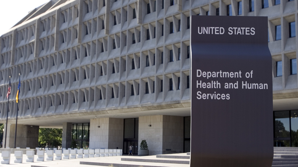 The U.S. Department of Health and Human Services building is shown in Washington, D.C. A proposed rule will expand government-funded health care access to DACA recipients. (Saul Loeb/AFP via Getty Images)