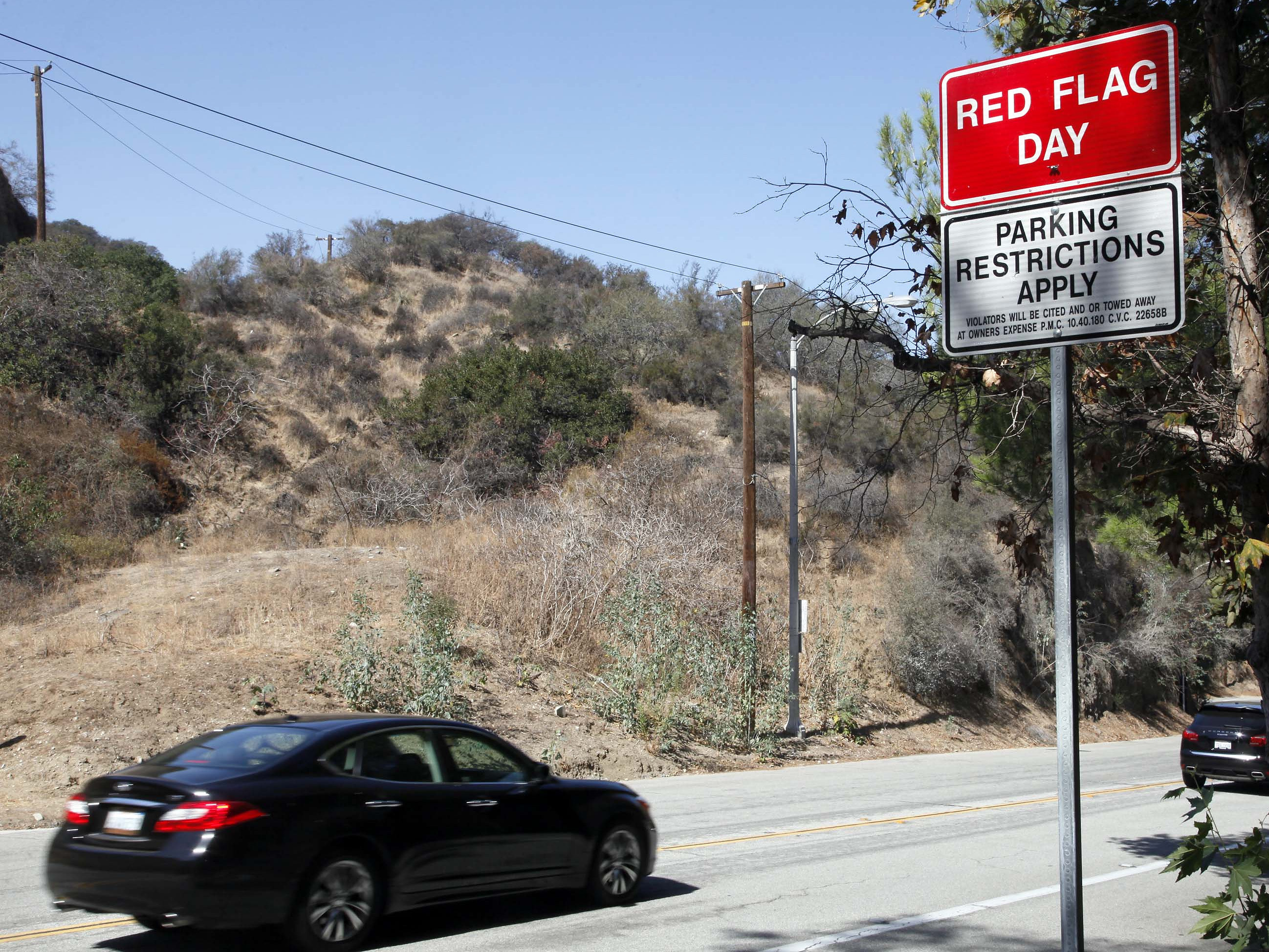 Warning In Red Red Flag Warning Signs