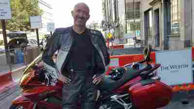 He was lying on the road after being hit by a car. A stranger saved him