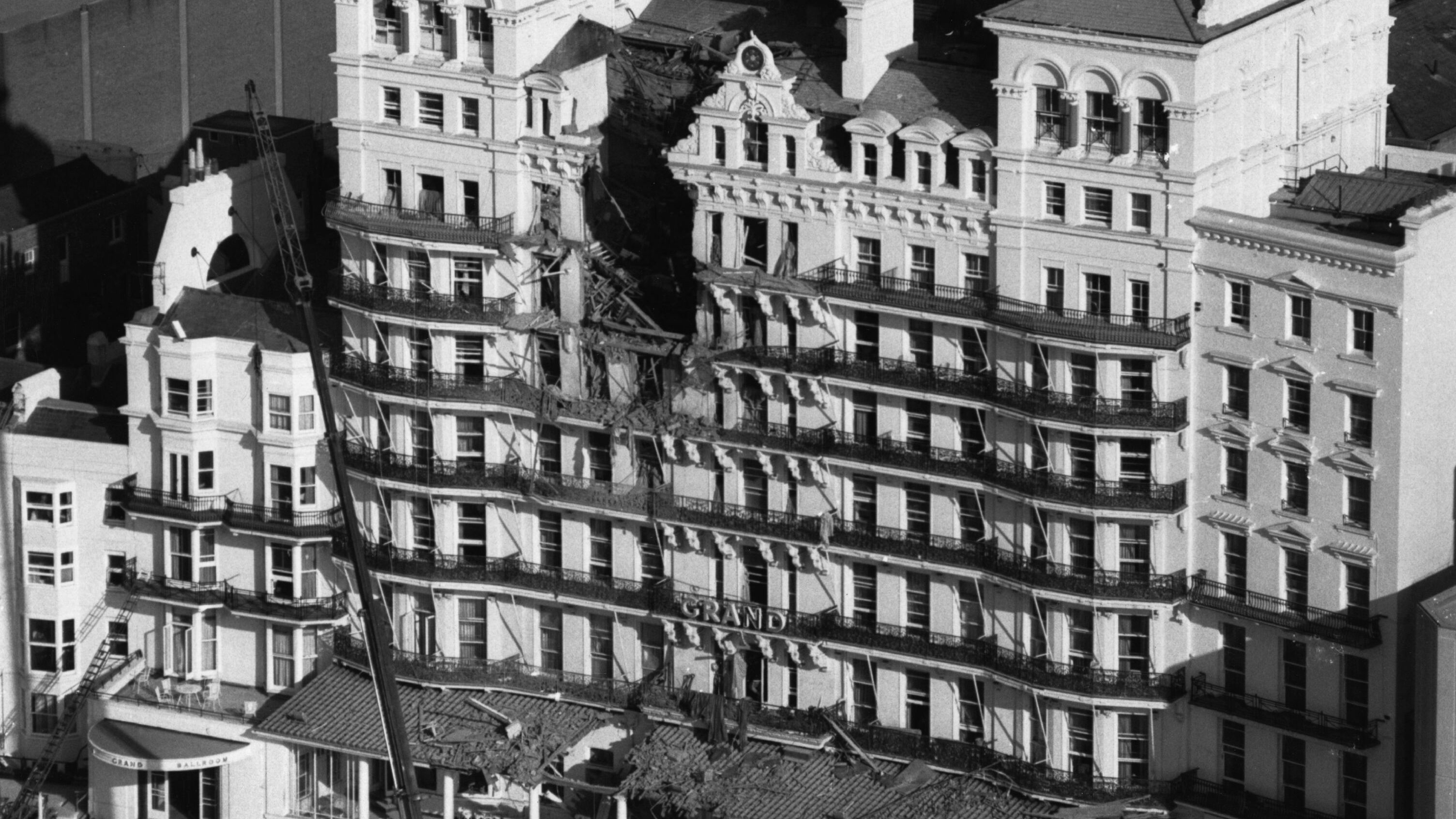 In 1984, the IRA planted the bomb at the Grand Hotel in the seaside resort of Brighton, England, targeting Prime Minister Margaret Thatcher. The bomb detonated on Oct. 12, 1984 — the aftermath is shown above.