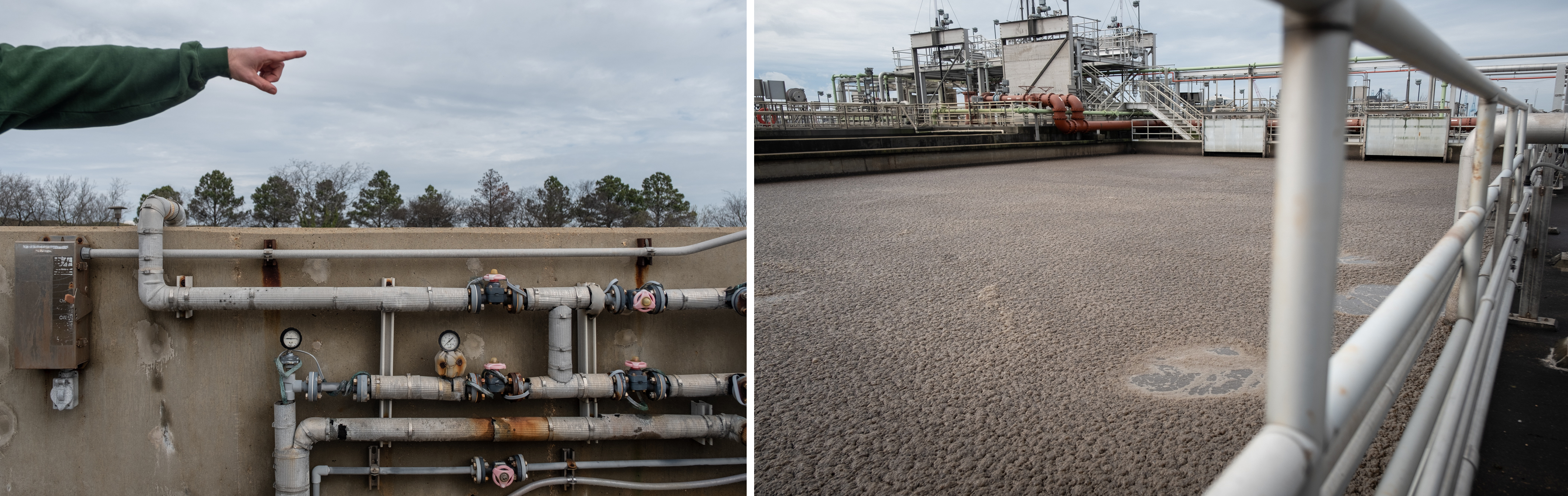 Tracking health threats, one sewage sample at a time 1 Wastewater — from nearby homes, businesses, toilets and sinks — ends up at the Virginia Initiative Plant in Norfolk, Va., where it gets routed through various stages of treatment before being released into the Chesapeake Bay.