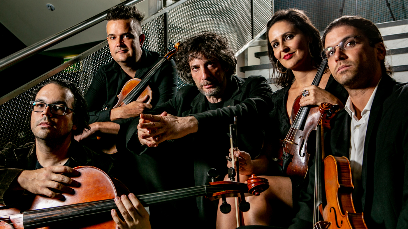 Writer Neil Gaiman collaborates with a string quartet for a first music album : NPR