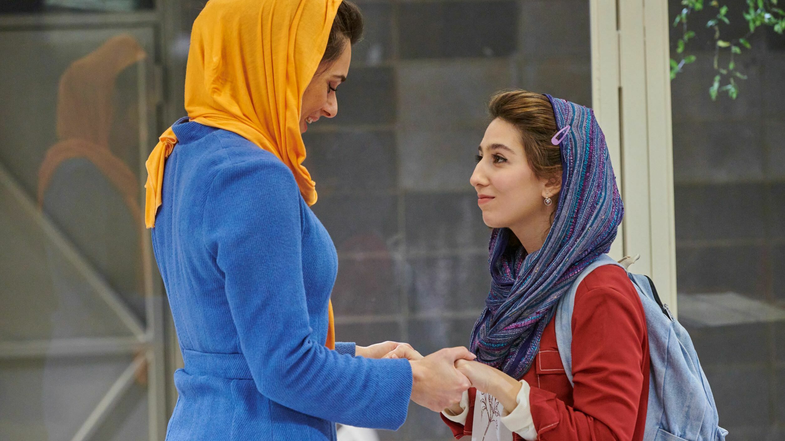 Nazanin Nour (left) and Narges Kalogli in English.