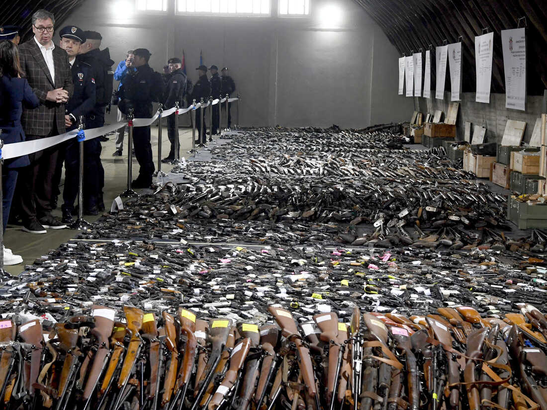 Guns, grenades and rocket launchers among 13,500 weapons surrendered in  Serbia : NPR