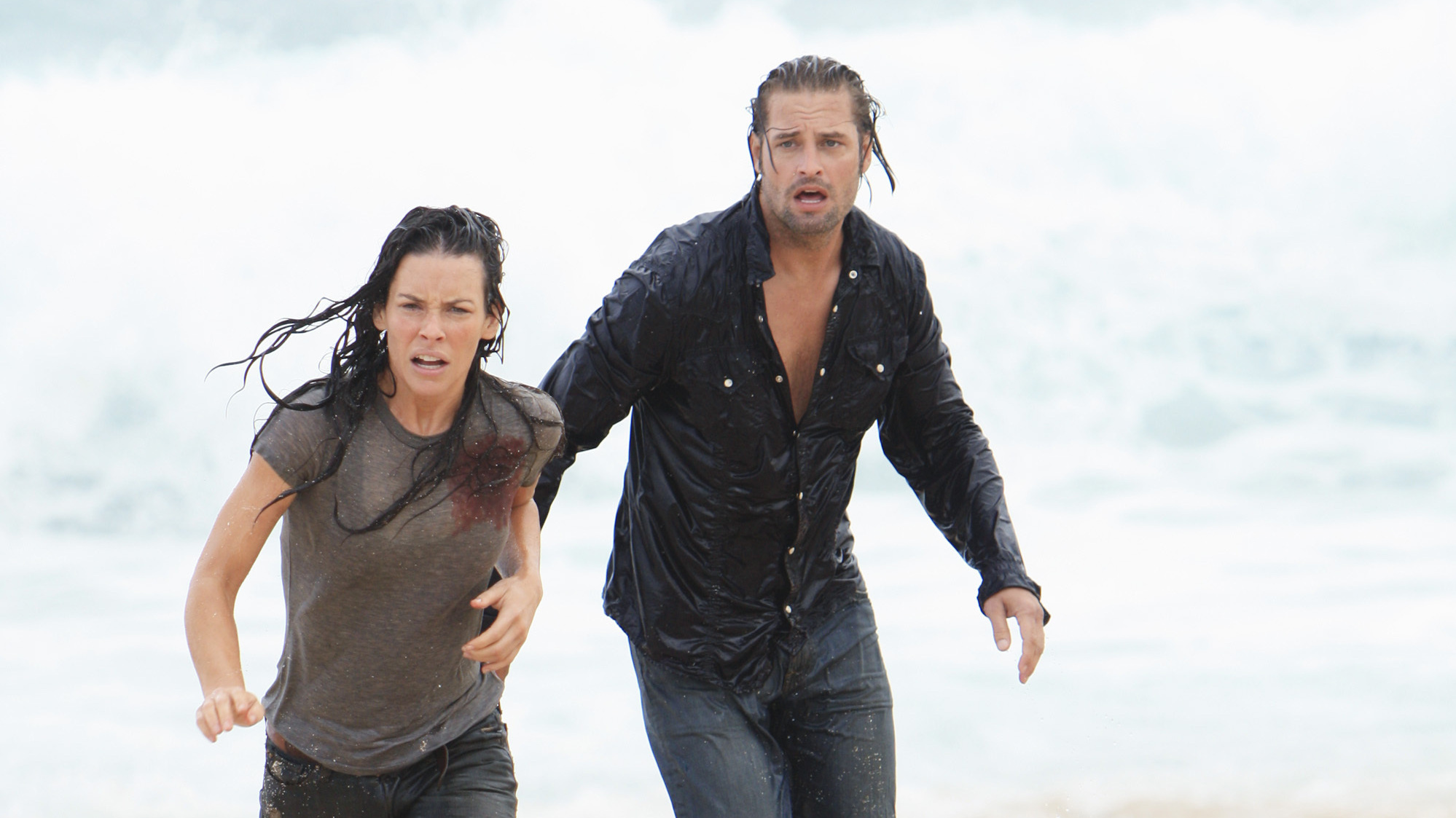 Series like Lost and Westworld were made for intense speculation and close audience attention. Above, Kate Austen (Evangeline Lilly) and James "Sawyer" Ford (Josh Holloway) in Lost.