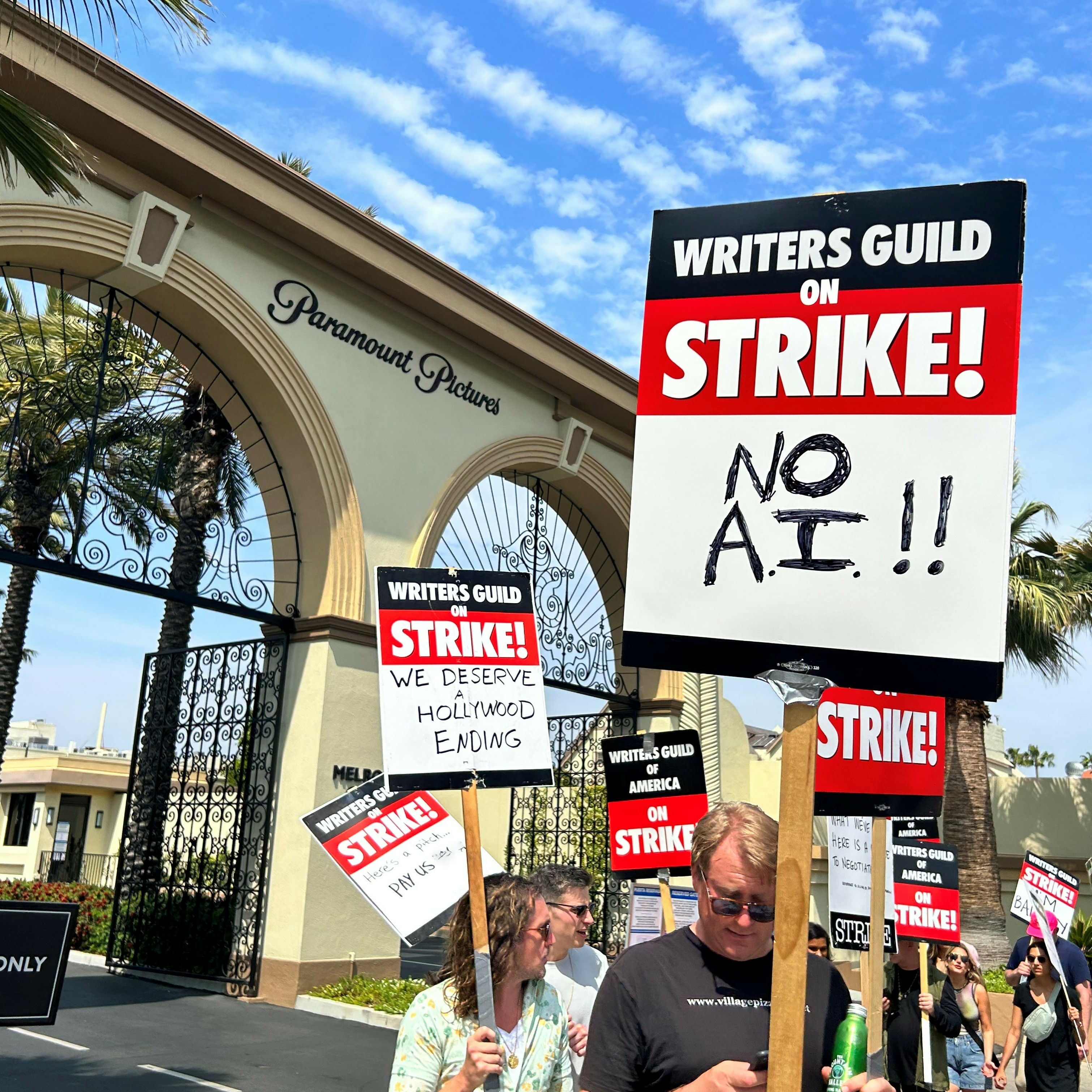 Striking Hollywood scribes ponder AI in the writer's room