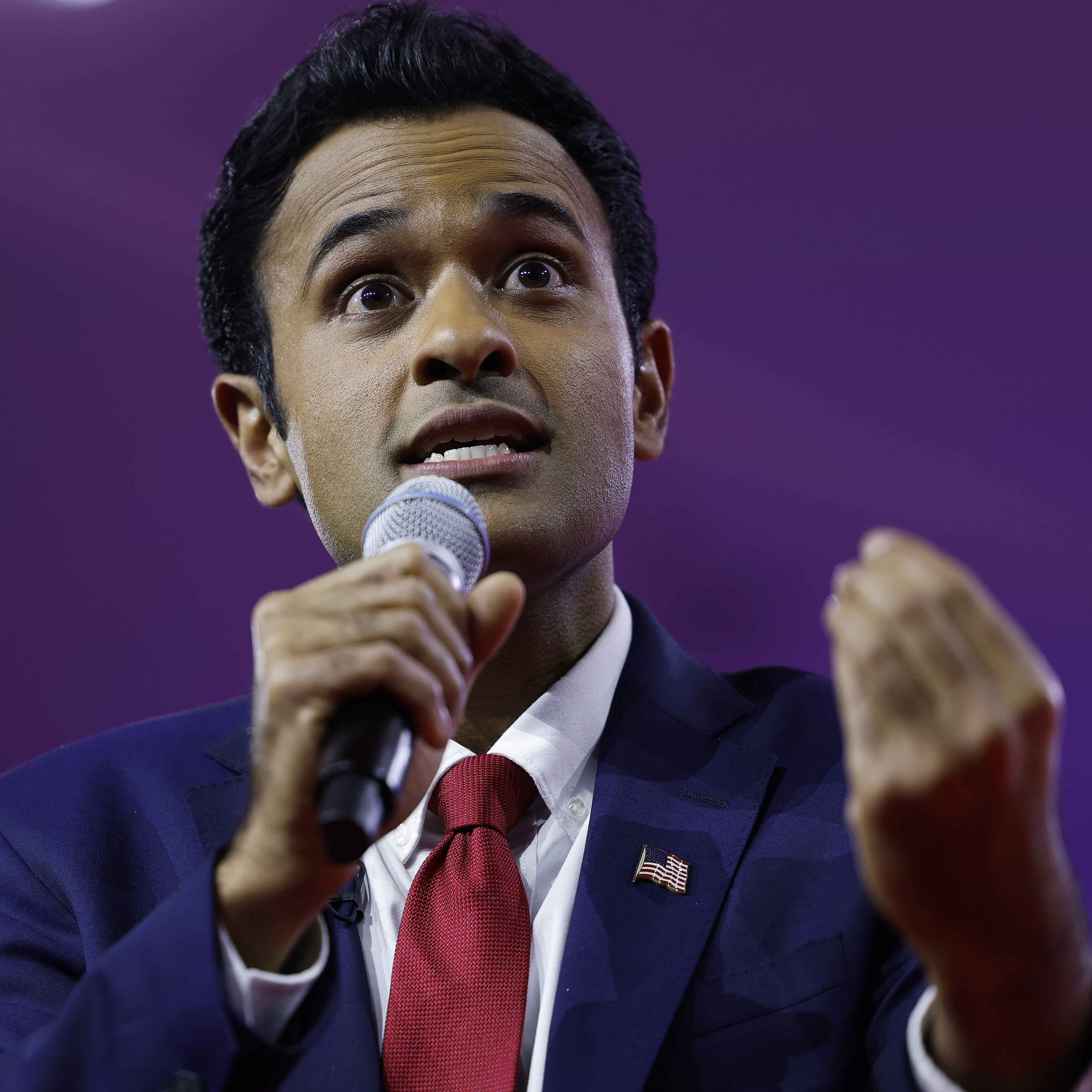 Republican presidential candidate Vivek Ramaswamy, speaks during the annual Conservative Political Action Conference (CPAC) at the Gaylord National Resort Hotel And Convention Center on March 03, 2023 in National Harbor, Maryland. (Getty Images)