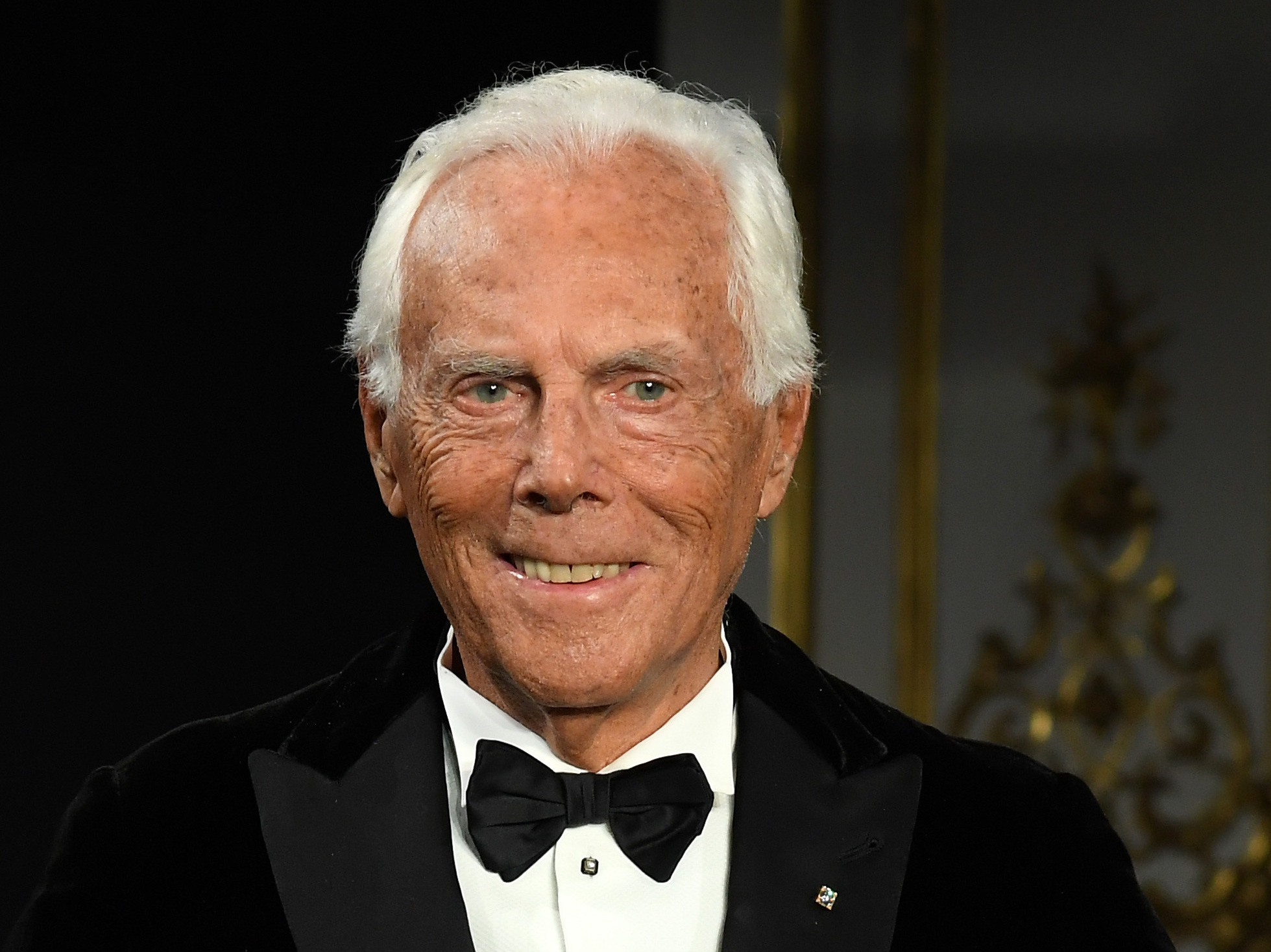 Fashion designer Giorgio Armani, whose name became synonymous with