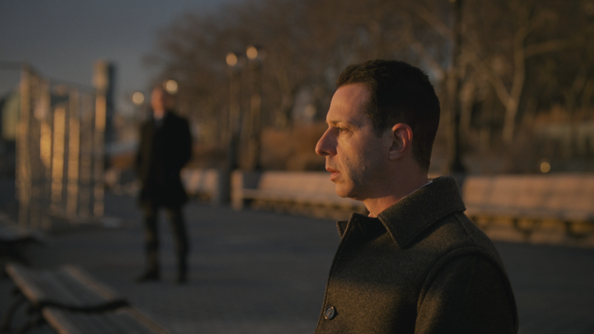 Jeremy Strong in the series finale episode of <em>Succession</em>. (HBO)