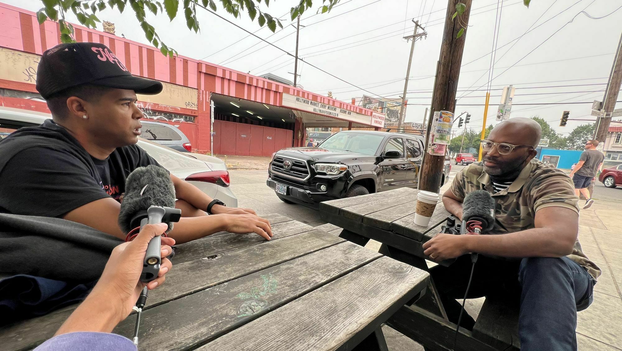 'Waiting for change is not an option' 1 Louder Than A Riot host Rodney Carmichael (right) with rapper ILoveMakonnen.