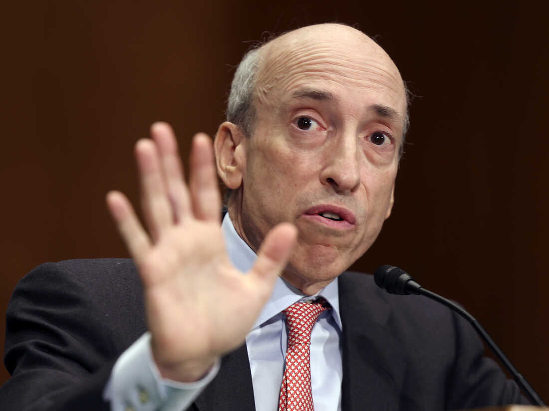 Securities and Exchange Commission (SEC) Chair Gary Gensler testifies before the Senate Banking Committee.