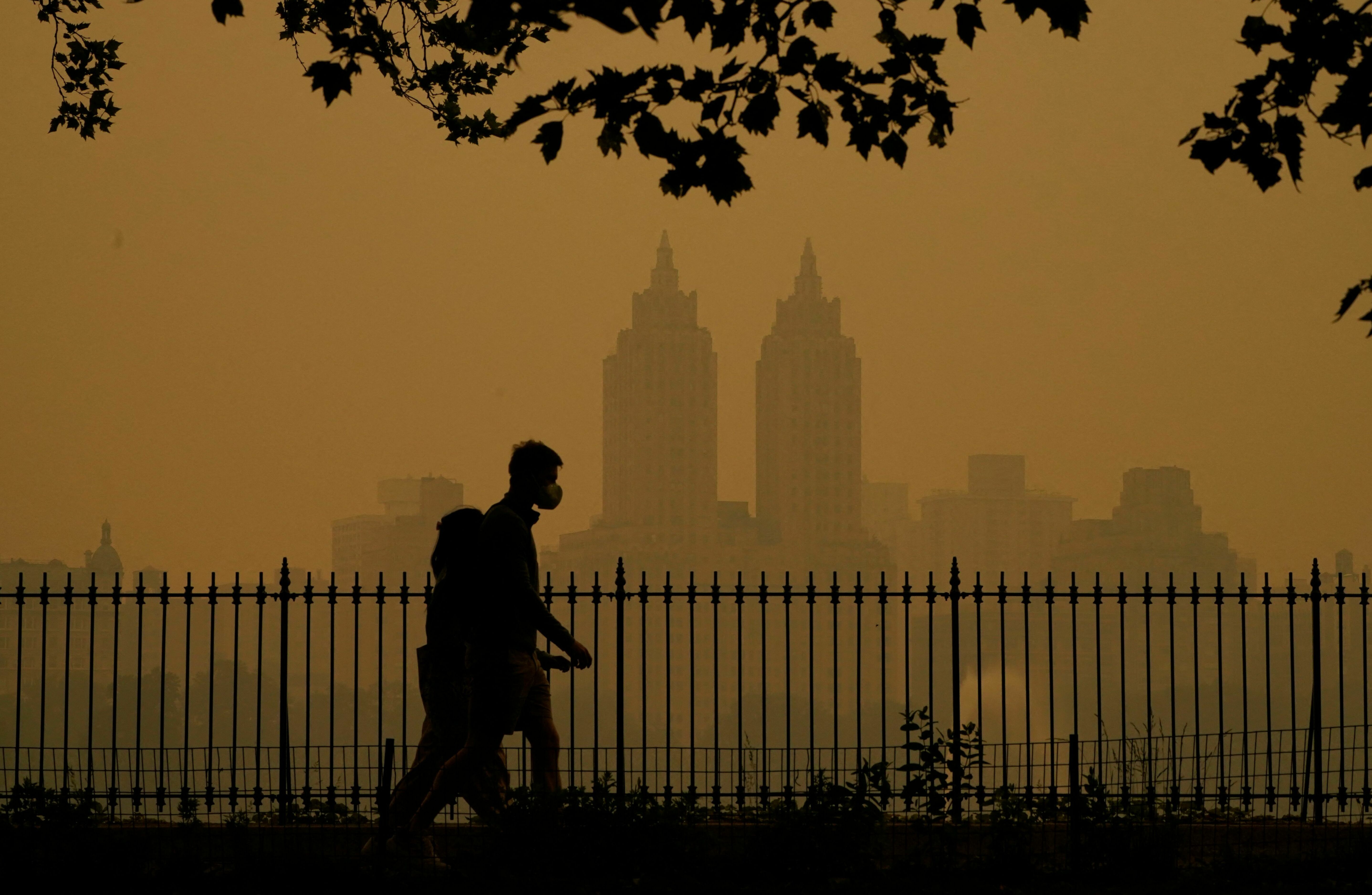Smoky air is filled with microscopic flakes of particulate matter that can get into the lungs and even into the blood stream. (AFP via Getty Images)