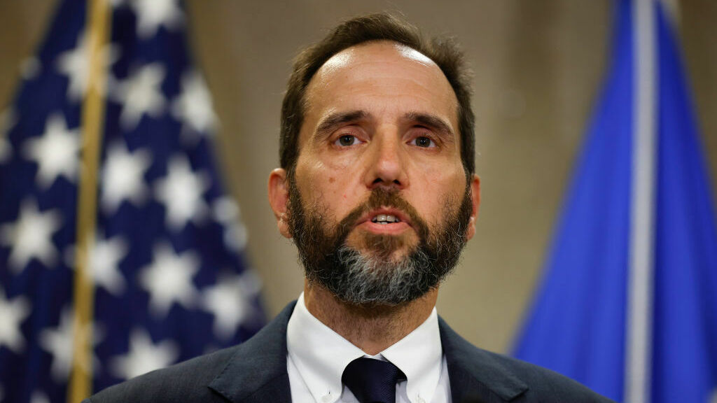 Justice Department special counsel Jack Smith delivers remarks on a recently unsealed indictment against former President Donald Trump on Friday.