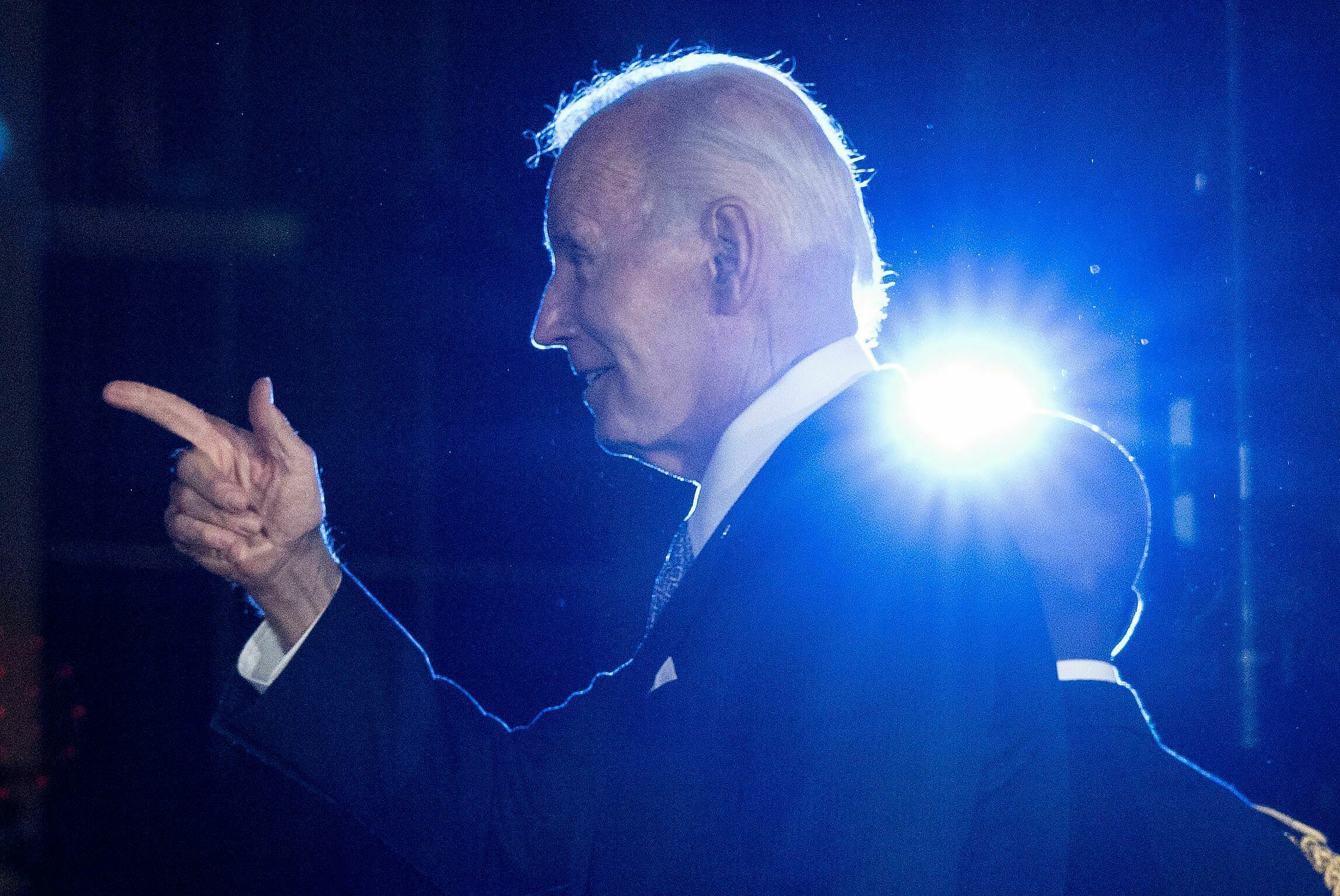 President Biden gestures after speaking at a Juneteenth concert on June 13. (AFP via Getty Images)
