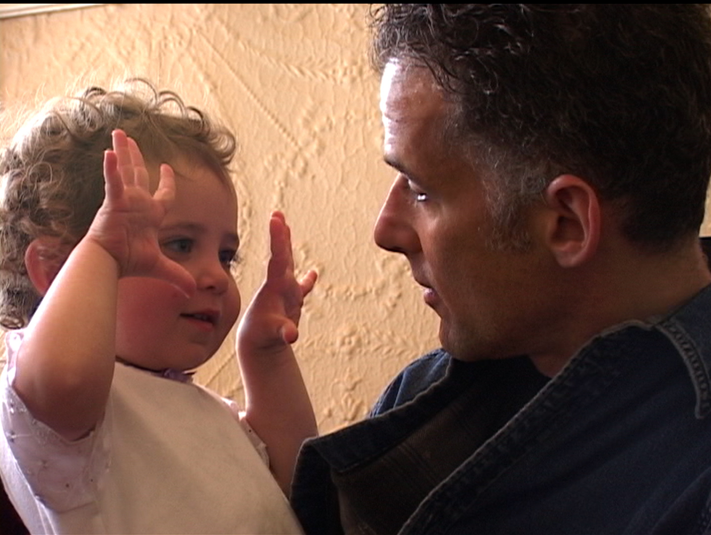 Ella Rosenblatt on her second birthday with her dad, Jay Rosenblatt. (Courtesy of HBO)