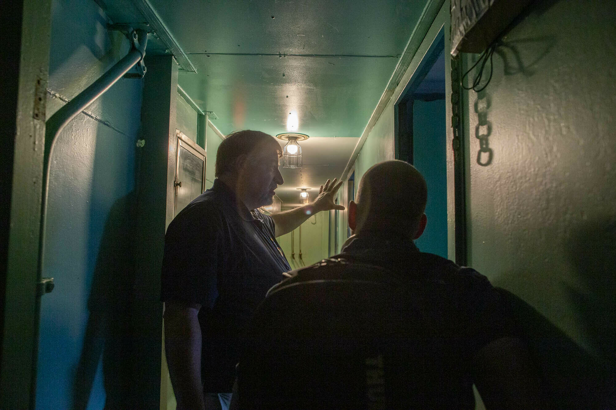 Step inside the world's only nuclear-powered passenger ship — built in 1959 5 A tight hallway leads to the passenger rooms. Also on the ship: a swimming pool, a hospital bay equipped to perform surgery, and a barber shop. Koehler says the Savannah was fully booked throughout its history.