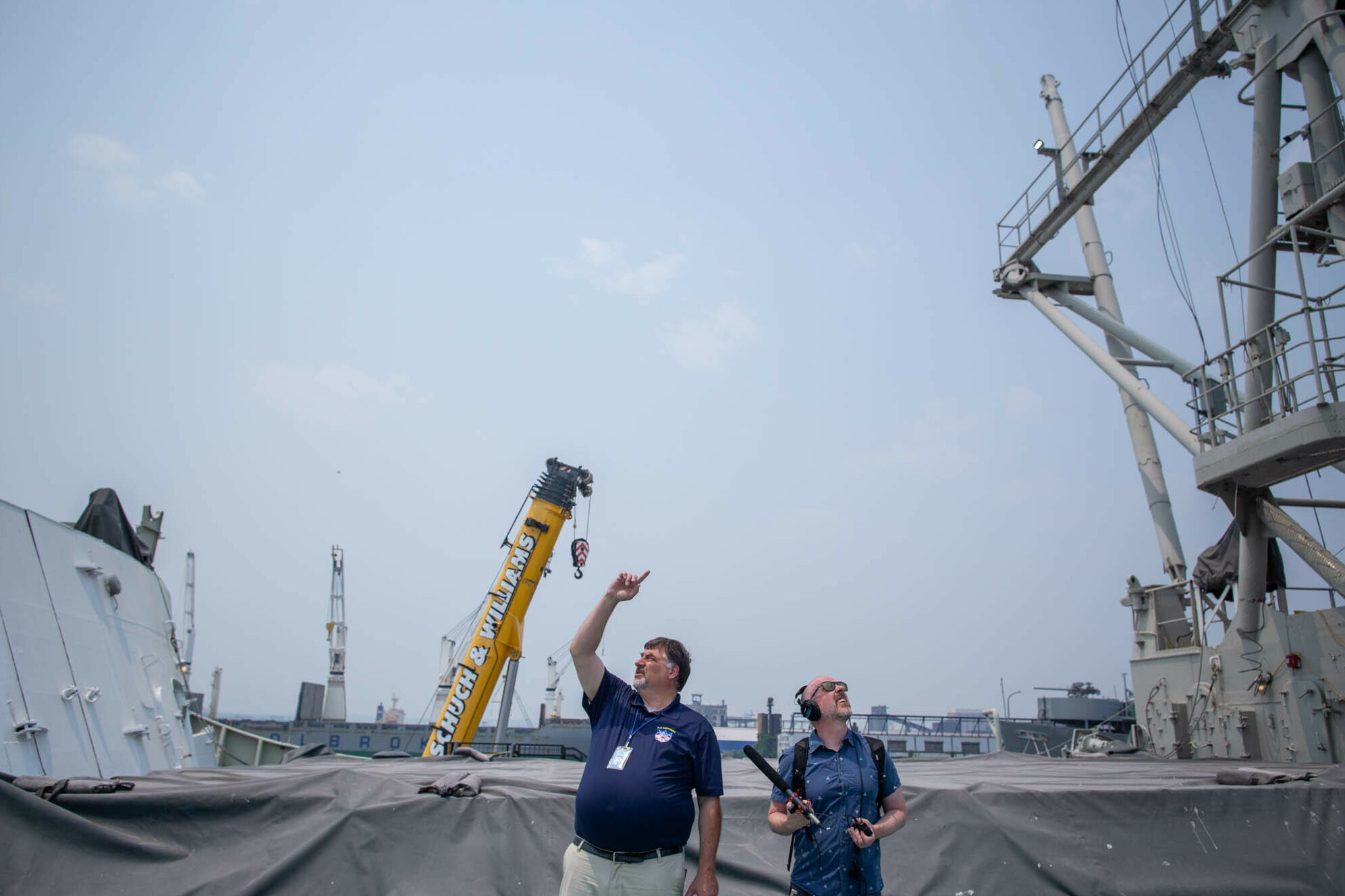 Step inside the world's only nuclear-powered passenger ship — built in 1959 14 Koehler and Brumfiel explore the deck of the ship.