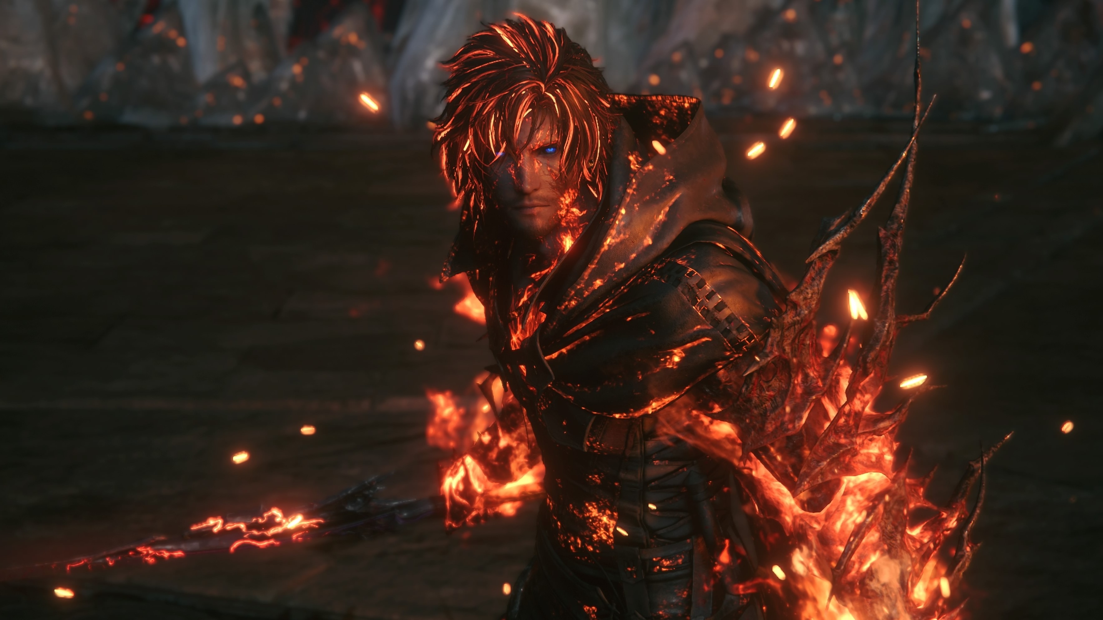 Protagonist Clive, who wields elemental magic and can transform into a gigantic Eikon under the right conditions. (Square Enix)