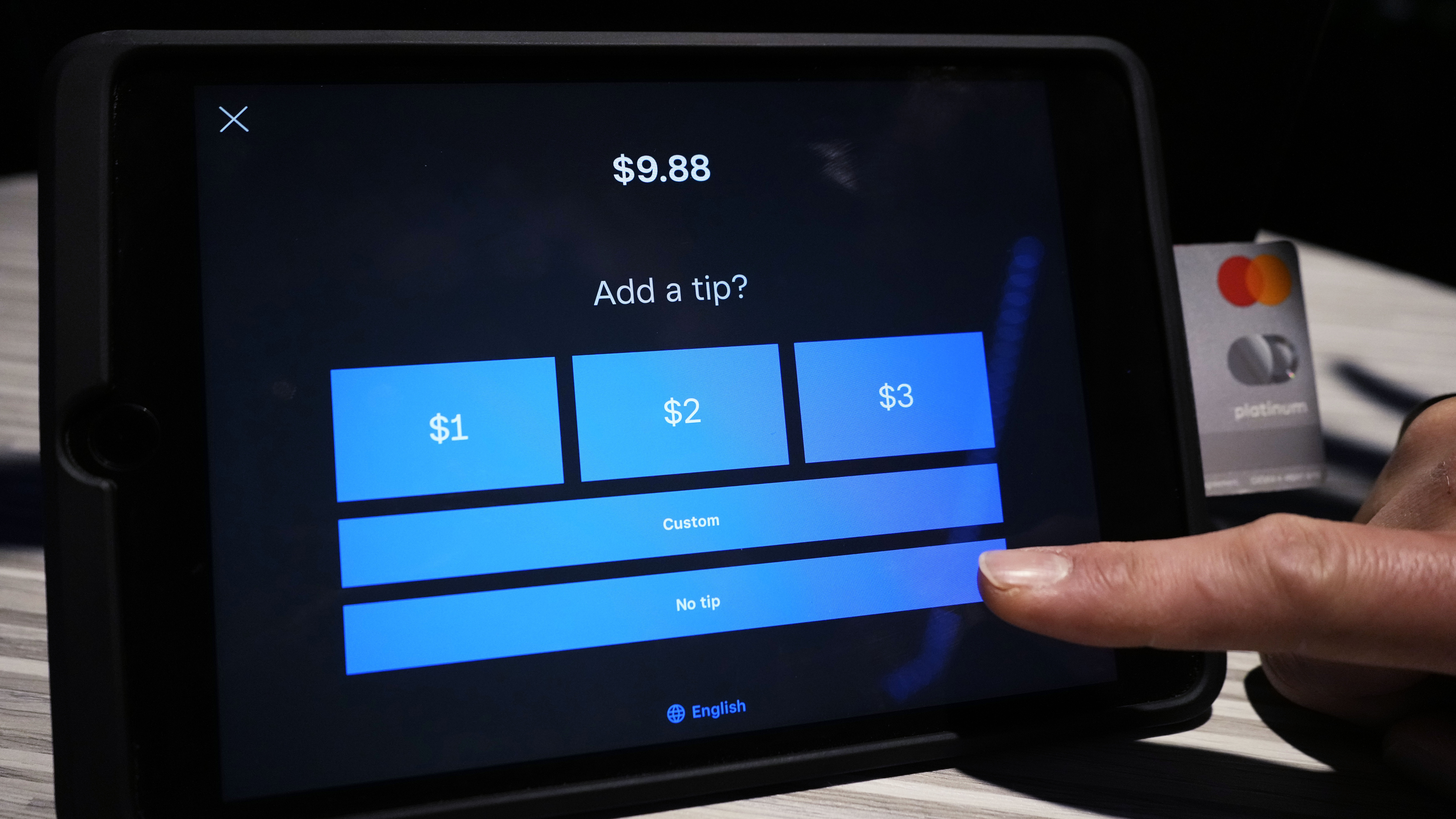 Tipping is on the rise across the U.S. but customers are getting frustrated and many are reaching a tipping point. (AP)