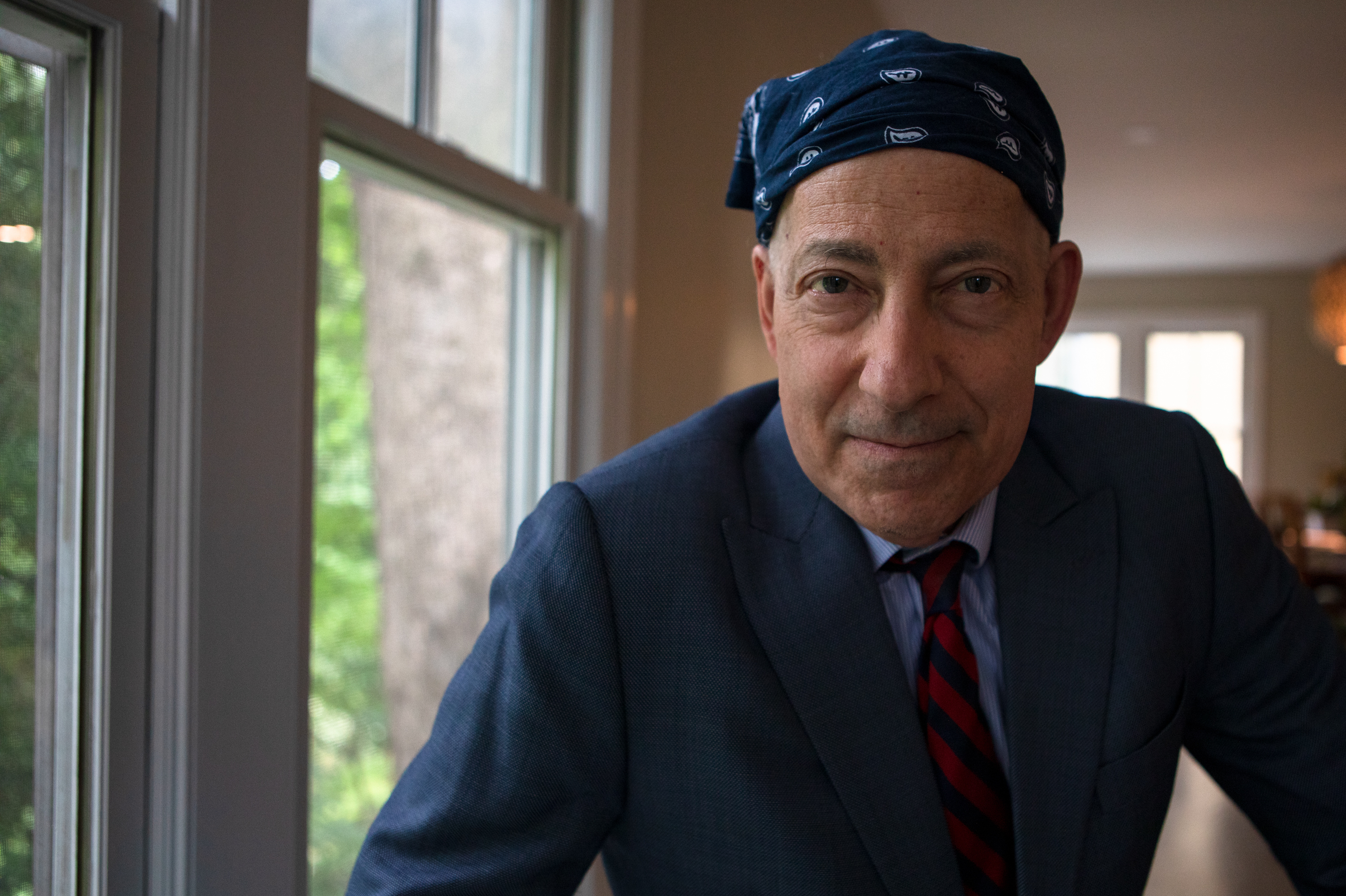 NPR's Claudia Grisales interviews Rep. Jamie Raskin at his home in Takoma Park, Md. on June 12, 2023. (NPR)