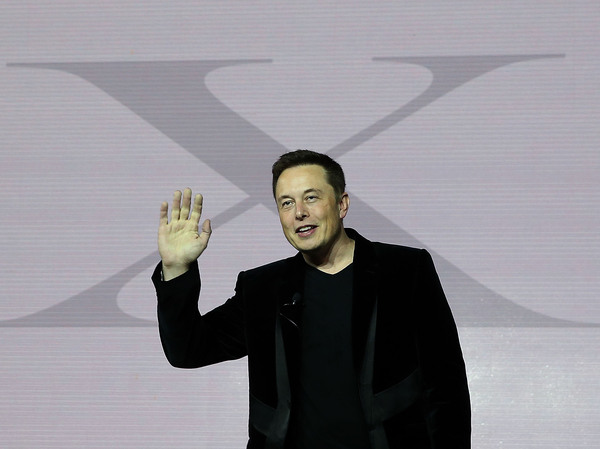 Tesla CEO Elon Musk speaks during an event to launch the new Tesla Model X Crossover SUV on Sept. 2015 in Fremont, California. The billionaire has a long-time affinity for the letter "X."