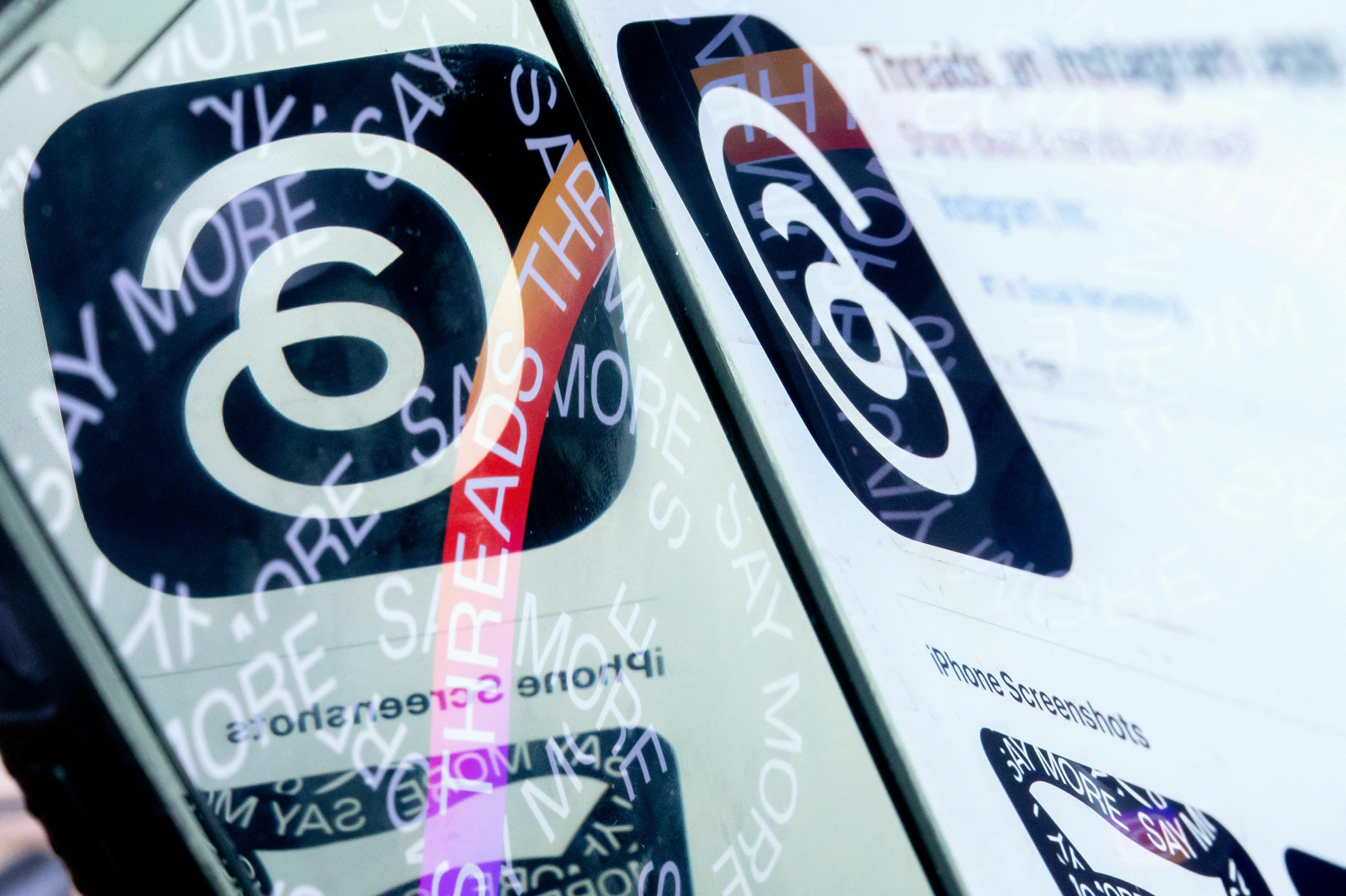 More than 100 million people have signed up for Threads, Meta's rival to Twitter. Voting rights groups say this popularity could make it a breeding ground for election disinformation. (AFP via Getty Images)
