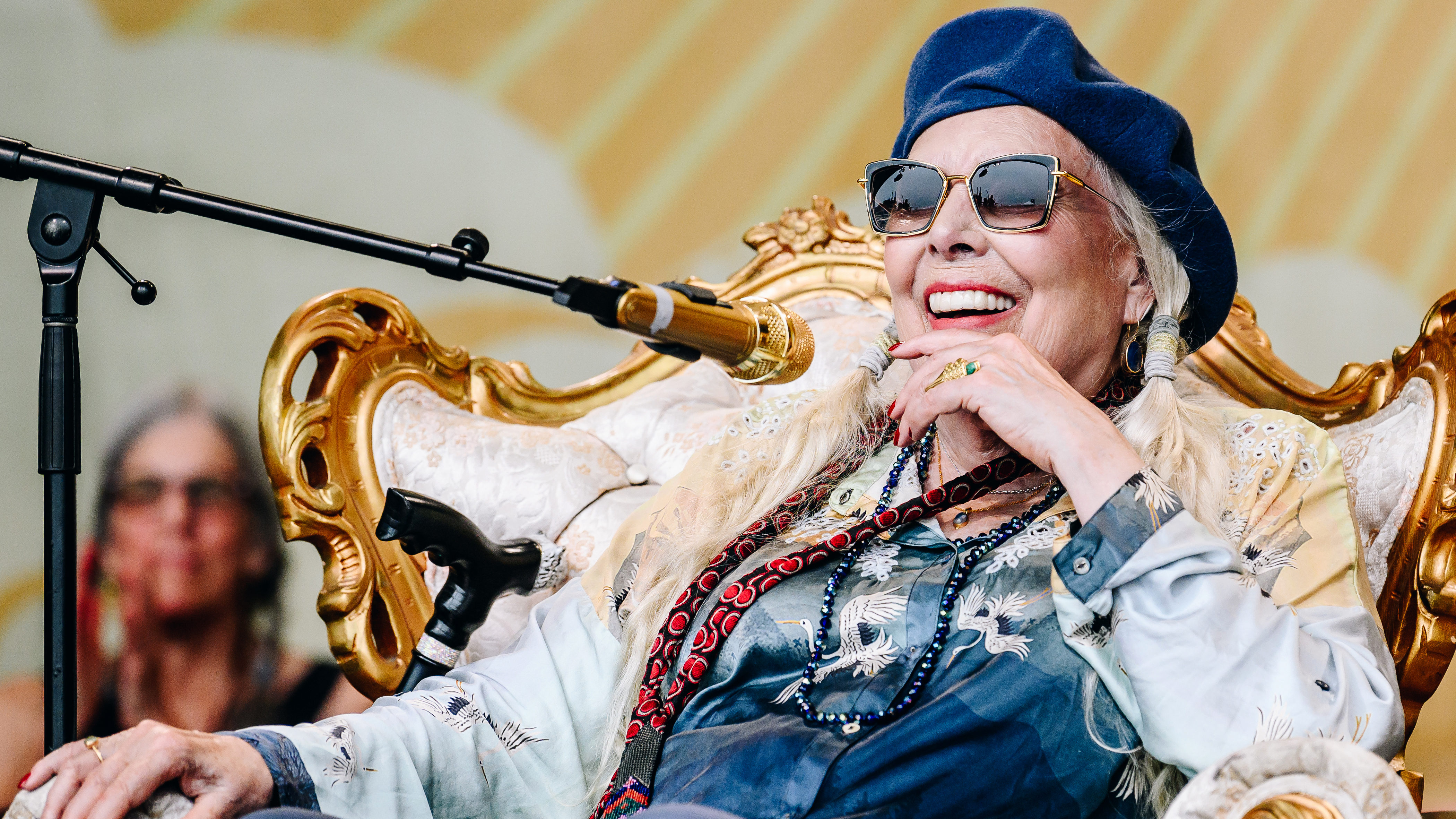 At the Newport Folk Festival in 2022, Joni Mitchell gave her first full-length performance in 22 years. The recording, At Newport, is out July 28.