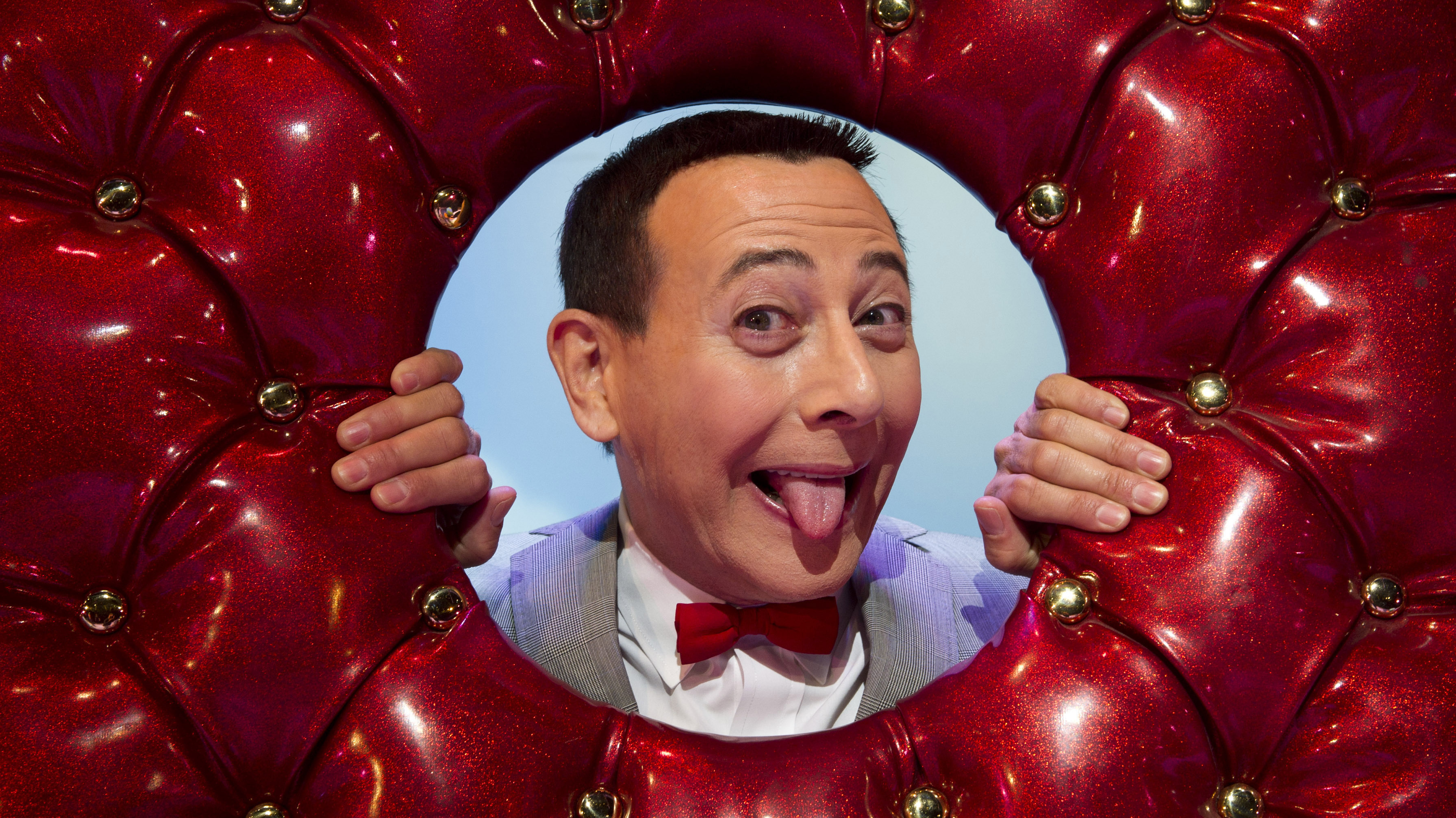 Paul Reubens poses after a performance of The Pee-wee Herman Show on Broadway in October 2010.