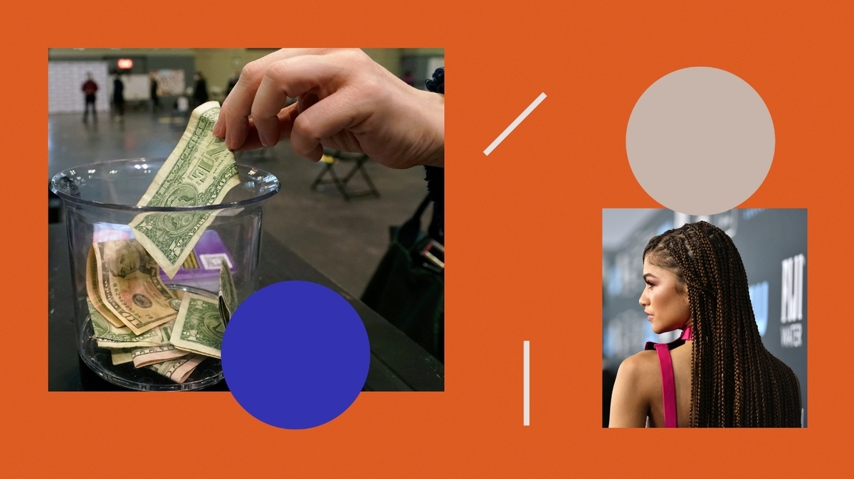 Tipping et Zendaya portant des box braids dans les cheveux