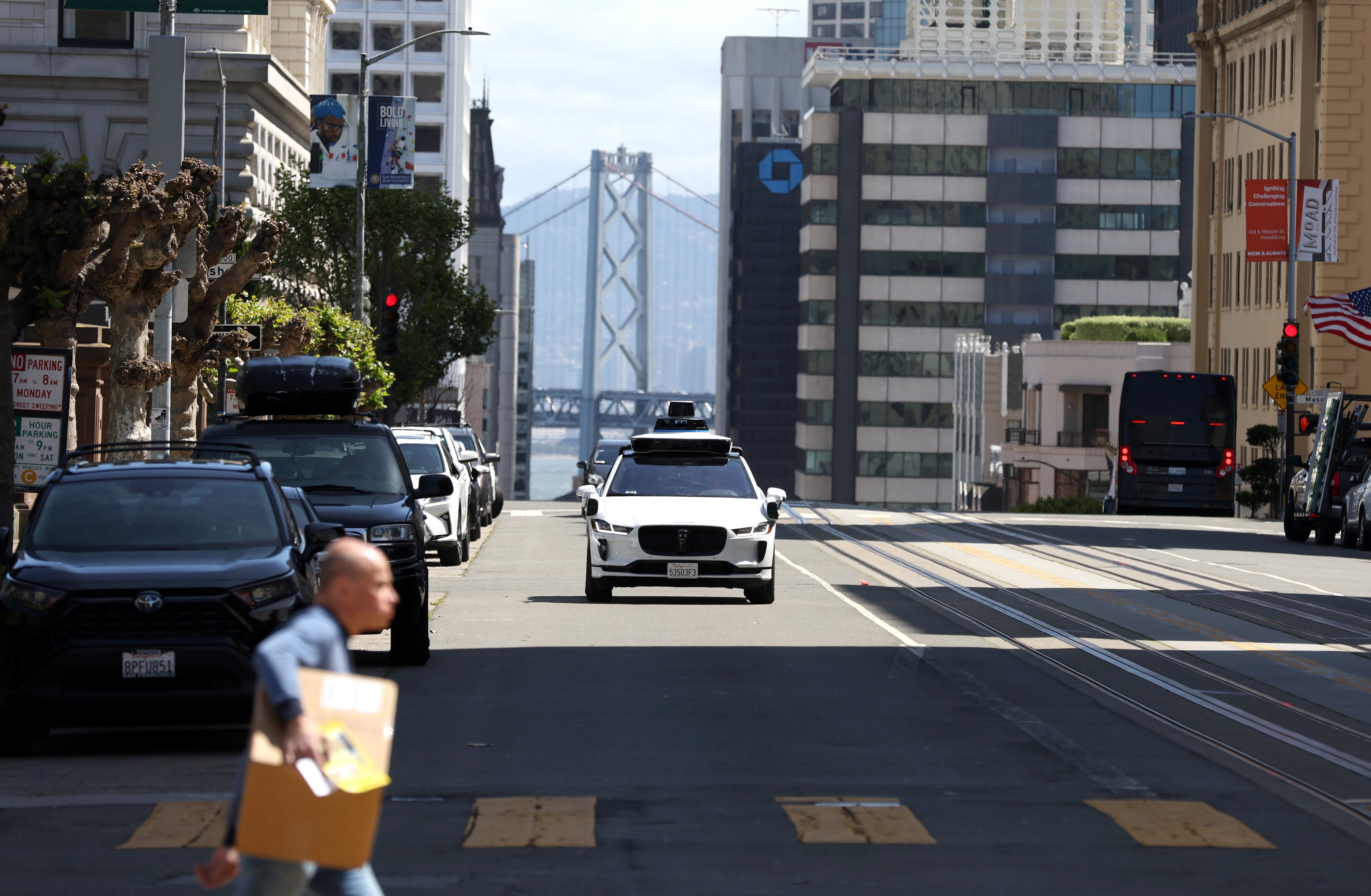 San Francisco has served as a testing ground for autonomous vehicles made by the companies Waymo (pictured above) and Cruise. (Getty Images)
