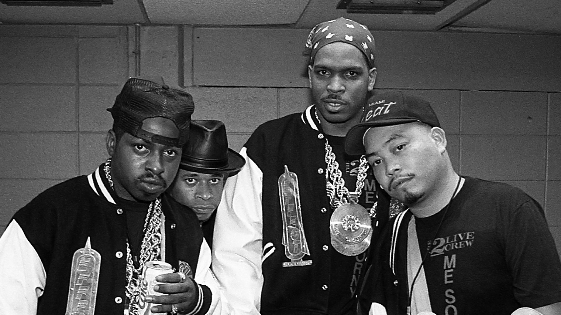 2 Live Crew in 1989 (Mr. Mixx, Brother Marquis, Luther Campbell & Fresh Kid Ice)