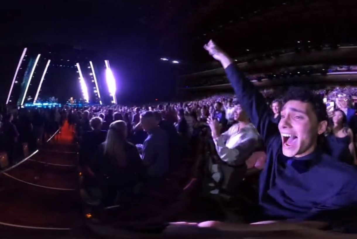 Juan Lastra unabashedly stood up, sang and <a href=&quot;https://www.tiktok.com/@juanp_lastra/video/7272089604314975531&quot;>filmed himself</a> during one of Adele's concerts in Las Vegas. When security tried to get him to sit down, Adele told them to leave him alone. (@juanp_lastra)
