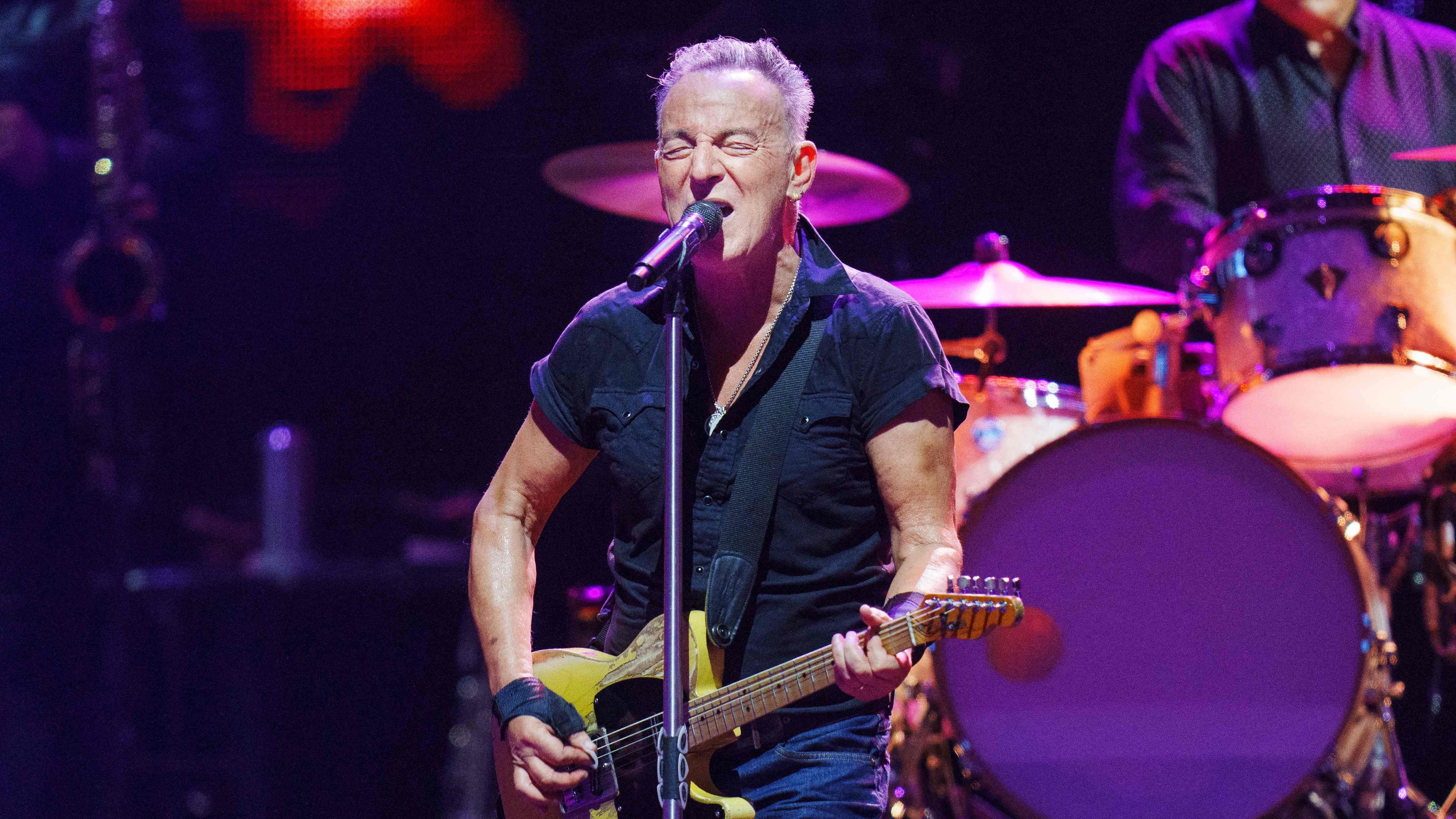 Bruce Springsteen cited symptoms of peptic ulcer disease in taking a break from his international tour. The singer, who says he'll make up the concert dates, is seen here performing in Copenhagen, Denmark, in July.