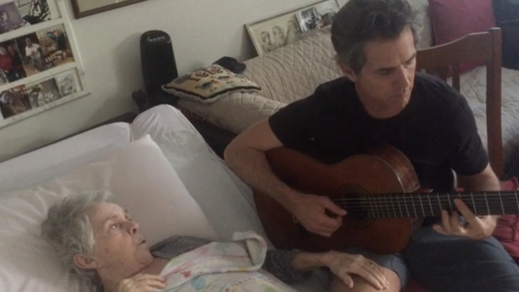 Still there: Alzheimer's has ravaged his mother's memory, but music brings her back