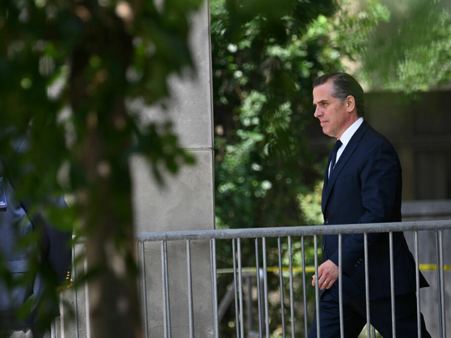 Hunter Biden, President Biden's son, is alleging the release of his tax records is a violation of IRS rules. Earlier this year, Biden agreed to plead guilty to two misdemeanor offenses related to his filing of federal income taxes. (Getty Images)