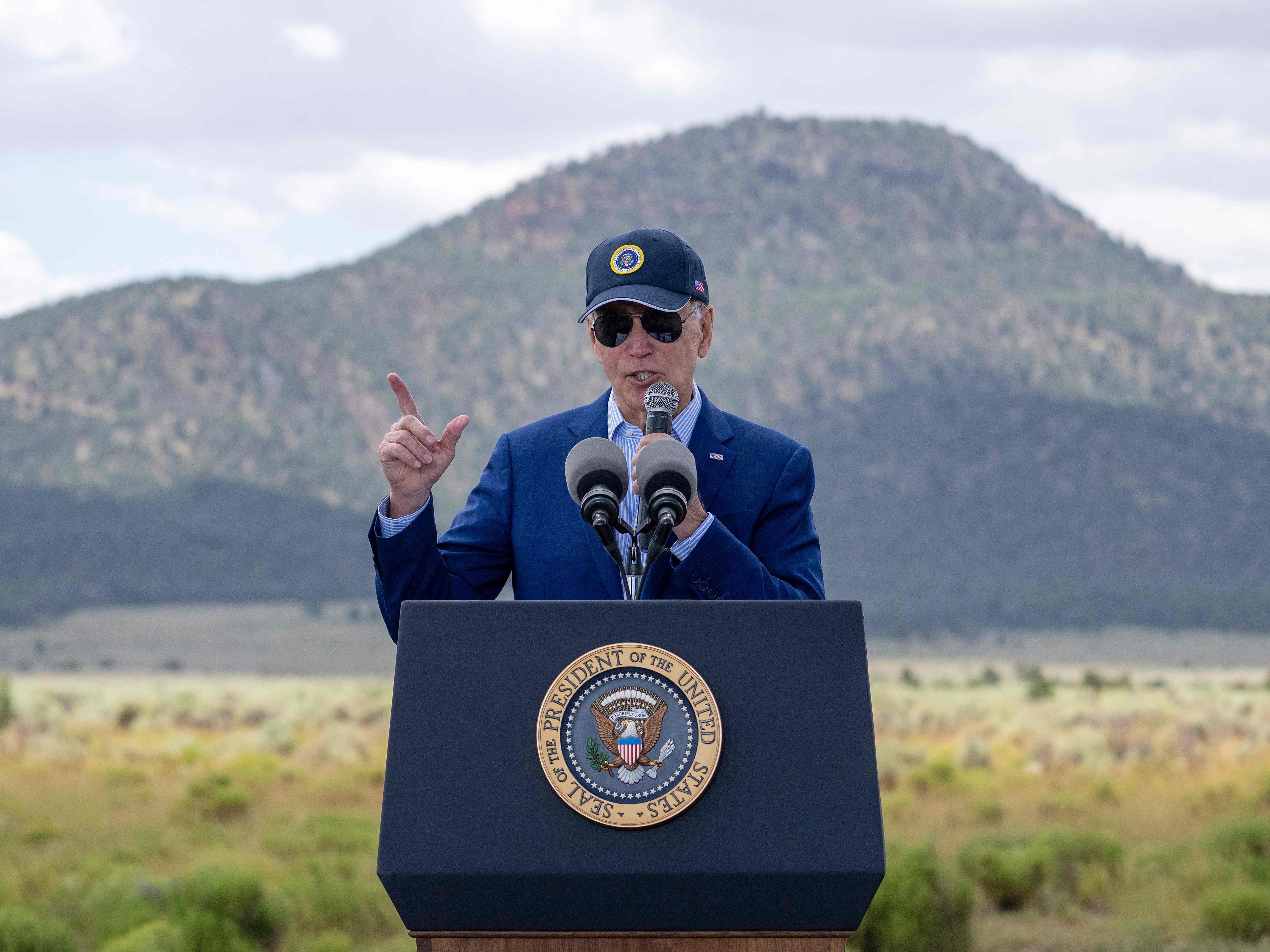 President Biden promised to create the Climate Corps during his first week in office. It's a program meant to appeal to young climate activists. (AFP via Getty Images)