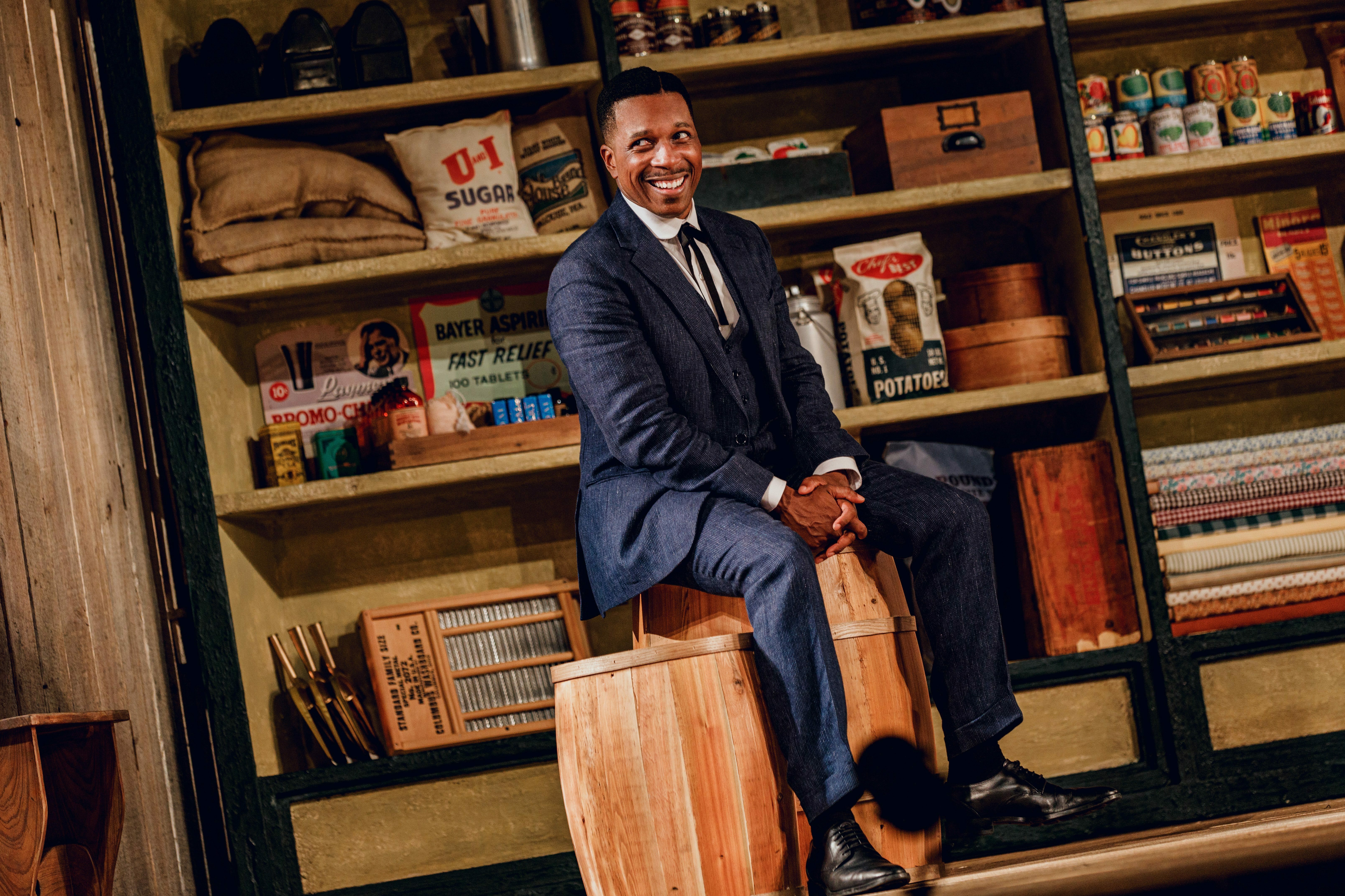 Leslie Odom Jr., who won a Tony playing Aaron Burr in <em>Hamilton</em>, is now back on Broadway as Purlie. (Purlie Victorious)