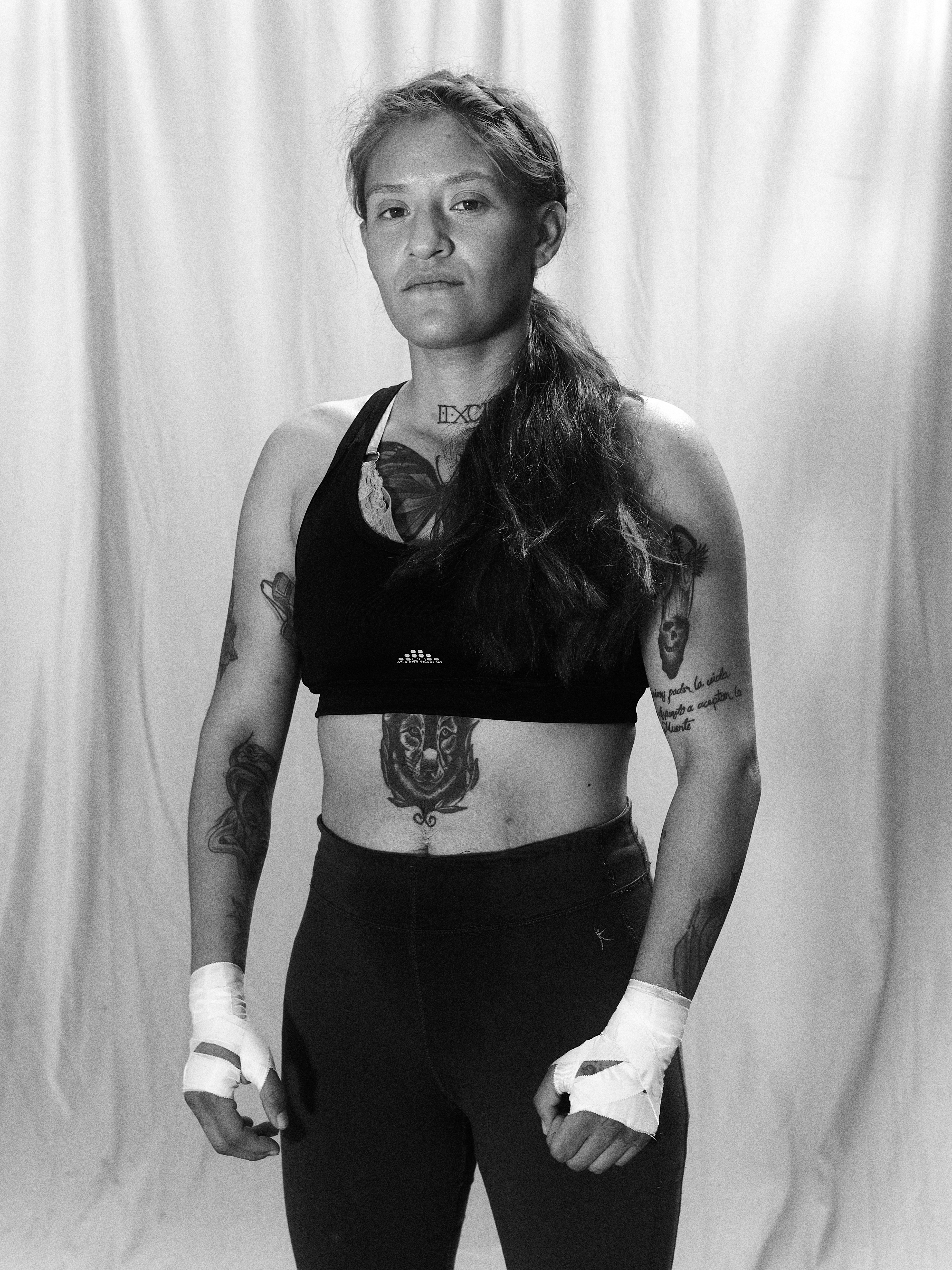 Photographer captures boxing culture in México to connect with his roots 1 World Boxing Council female super flyweight Lupita Martinez. Gym Los Recios La Merced, Ciudad de México