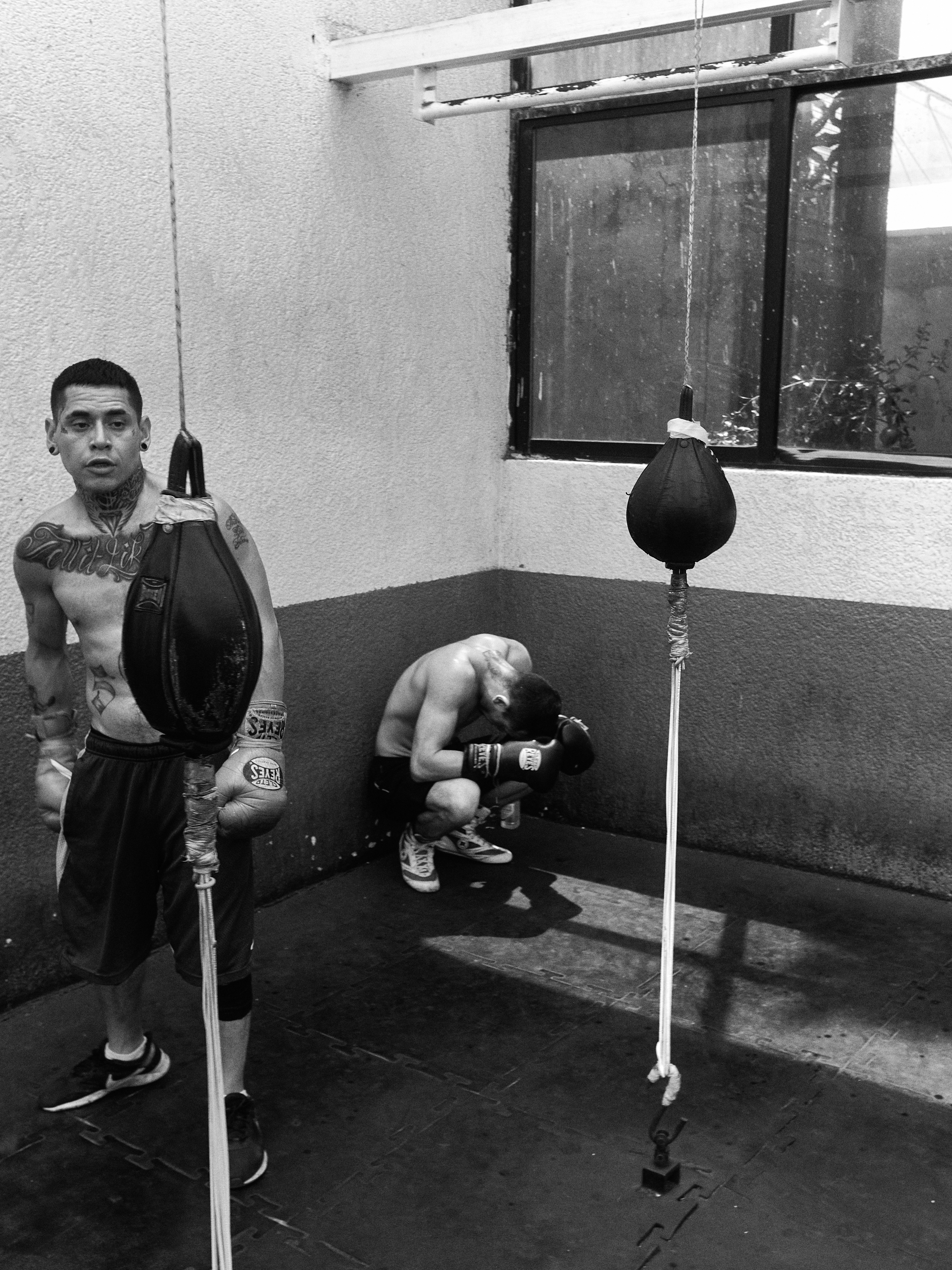Photographer captures boxing culture in México to connect with his roots 5 Daniel Garcia and Diamante Hernandez Sauza at Gym Romanza in Granjas México, Ciudad de México