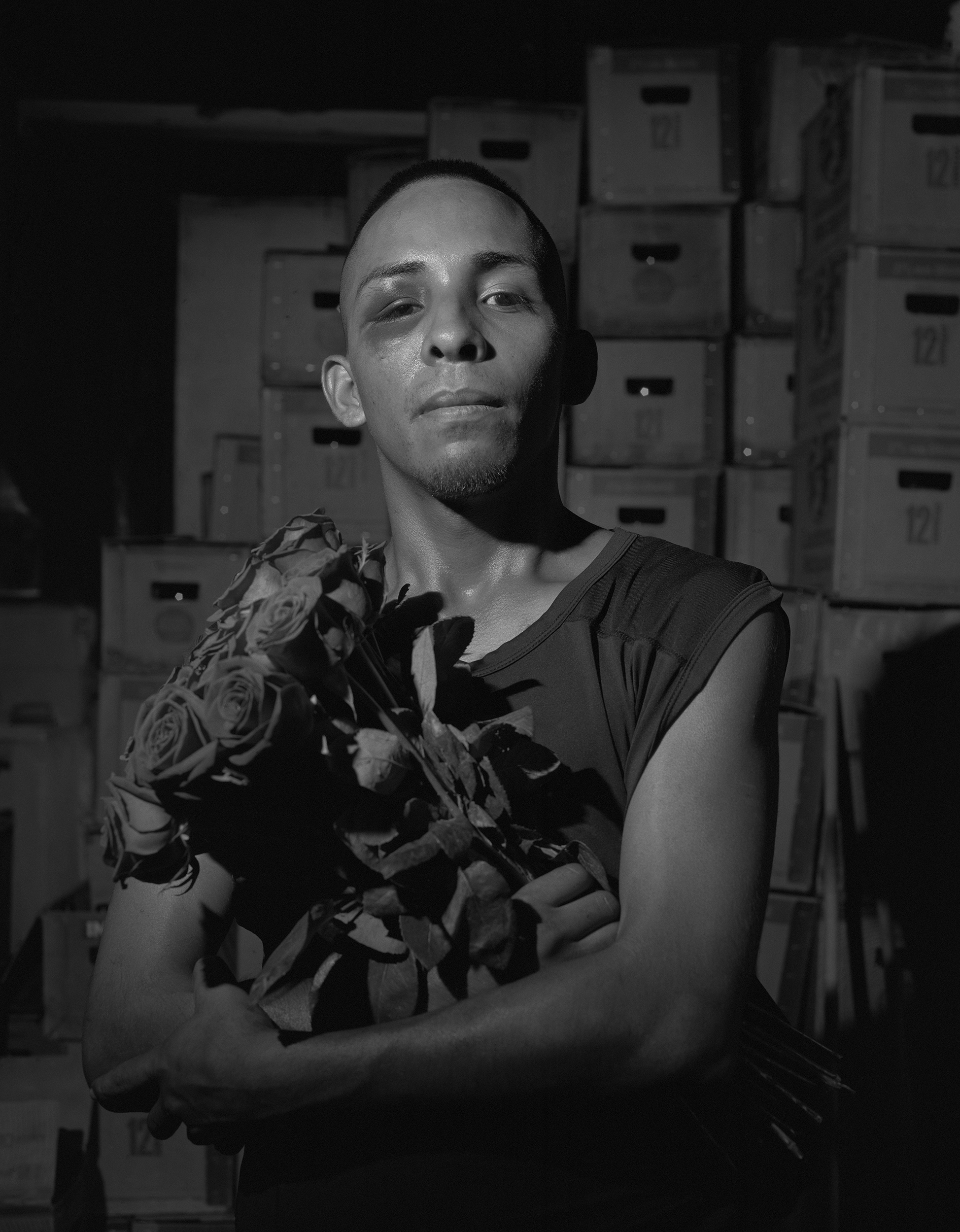 8 portraits that capture the working class of Monterrey, Mexico, through its cantinas 3 Daniel: On a day that Daniel couldn't sell all his roses, he went to the cantina to see if could make enough money for the day, but some patrons didn't like that he was selling the roses there, so he got into a fight that left him with one bruised eye.