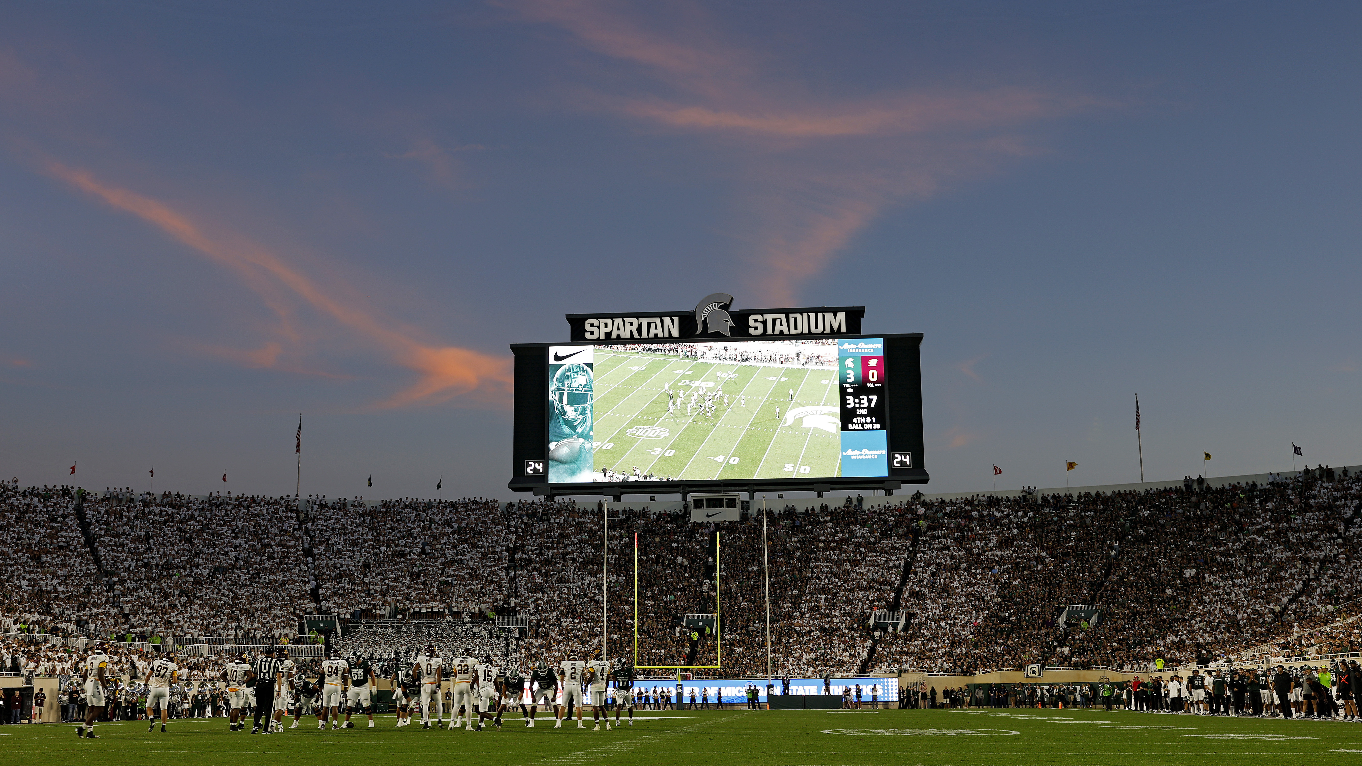 Michigan State University apologizes for a Hitler quiz question before a football game