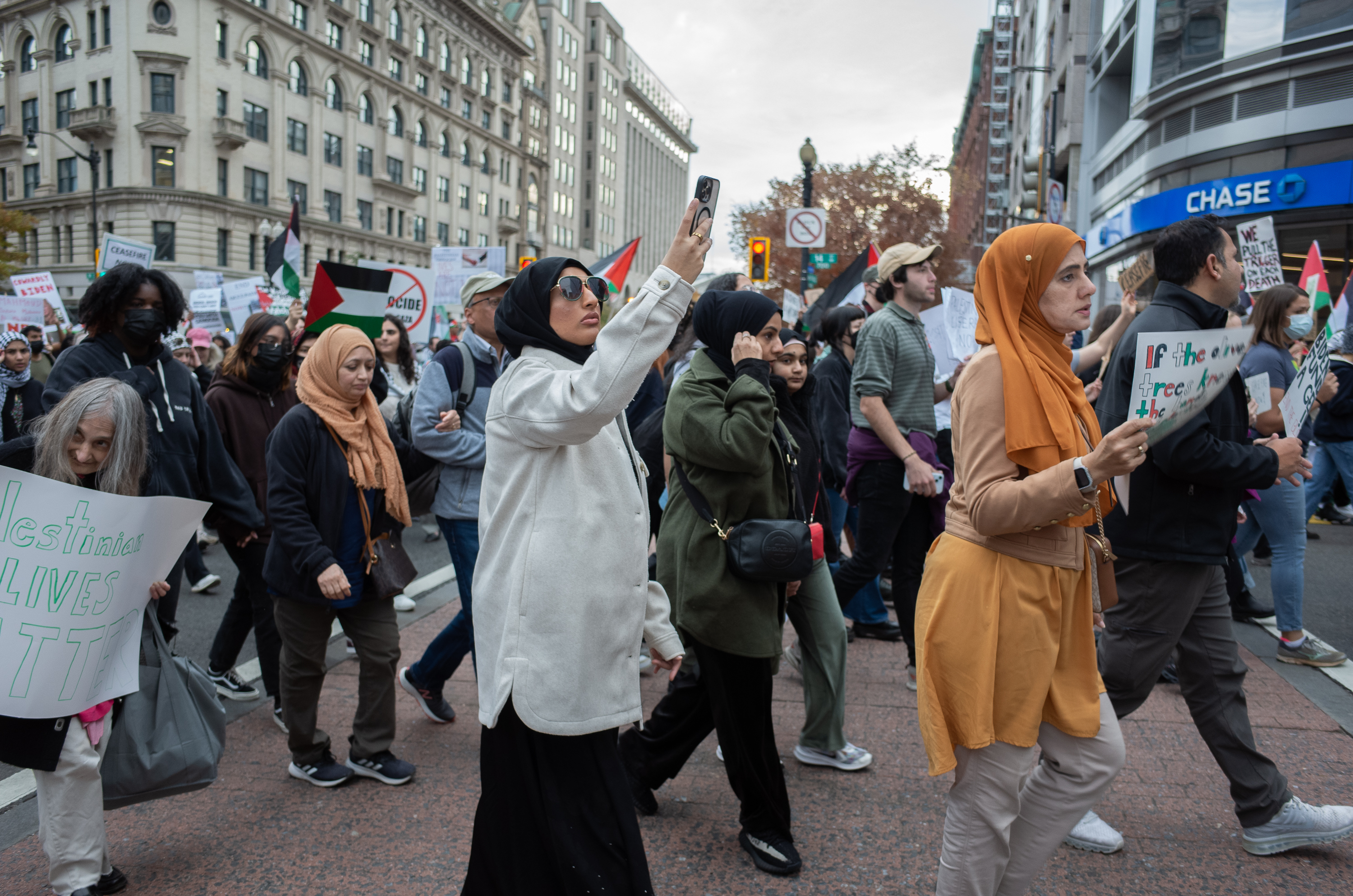 Tens of thousands gather for pro-Palestinian march in D.C. to demand ...