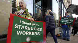 good summary news Thousands of Starbucks workers go on a one-day strike on one of chain's busiest days