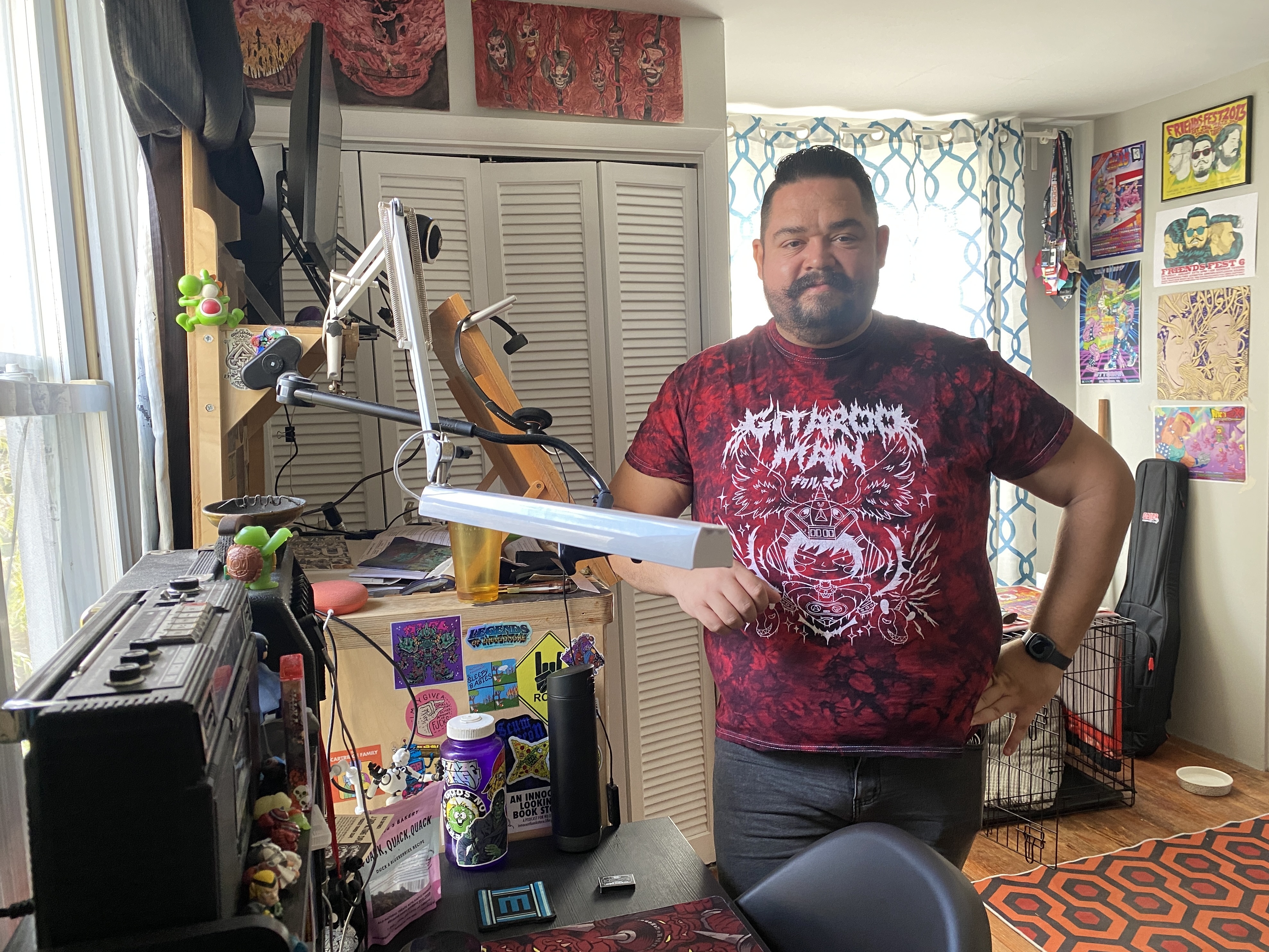 Baltimore illustrator John de Campos isn't happy that AI is being used to create images for commercial purposes, supplanting artists whose real life experience is reflected in their work. (NPR)